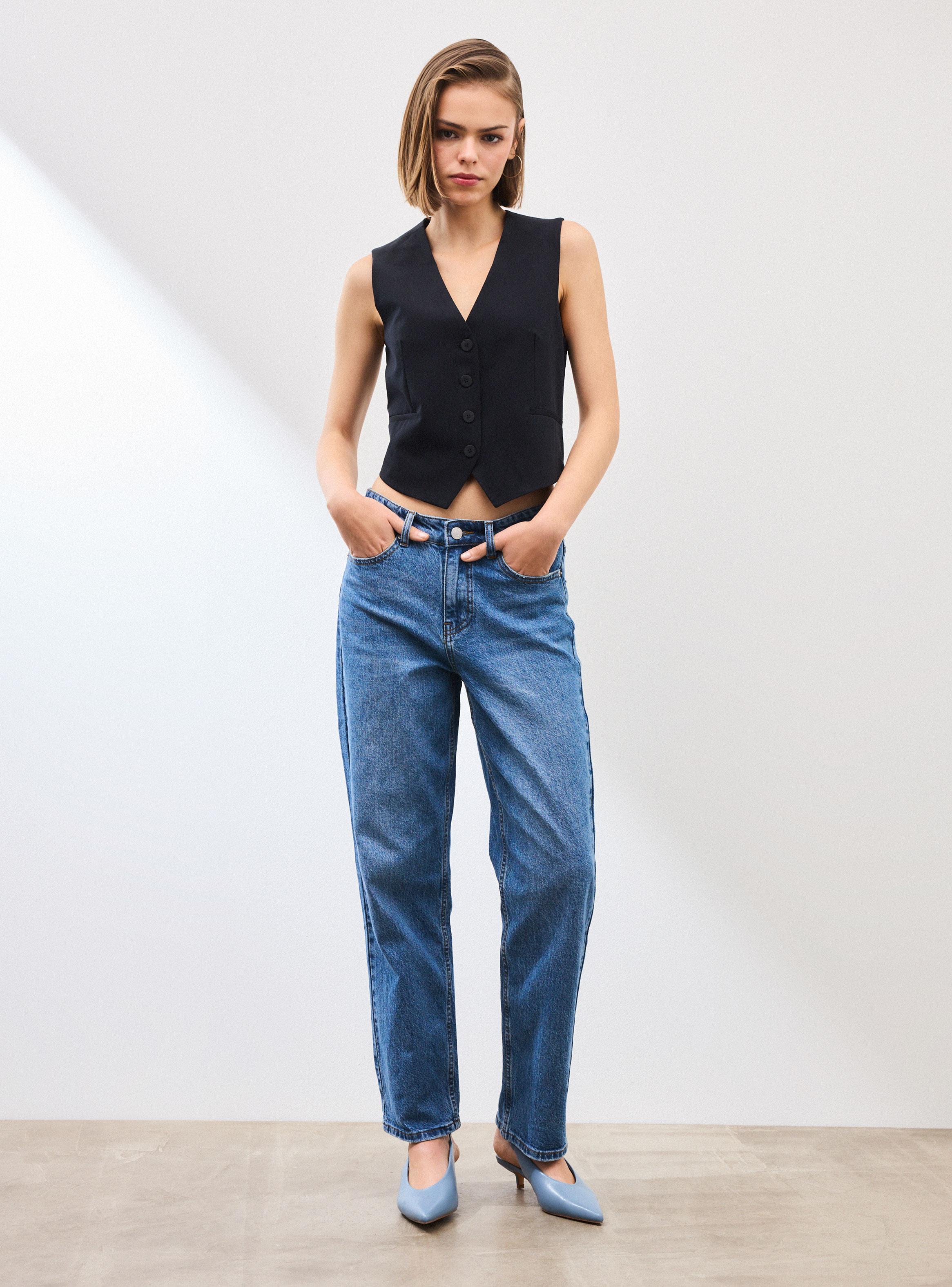 Blazer Vest con Cierre Botones-4