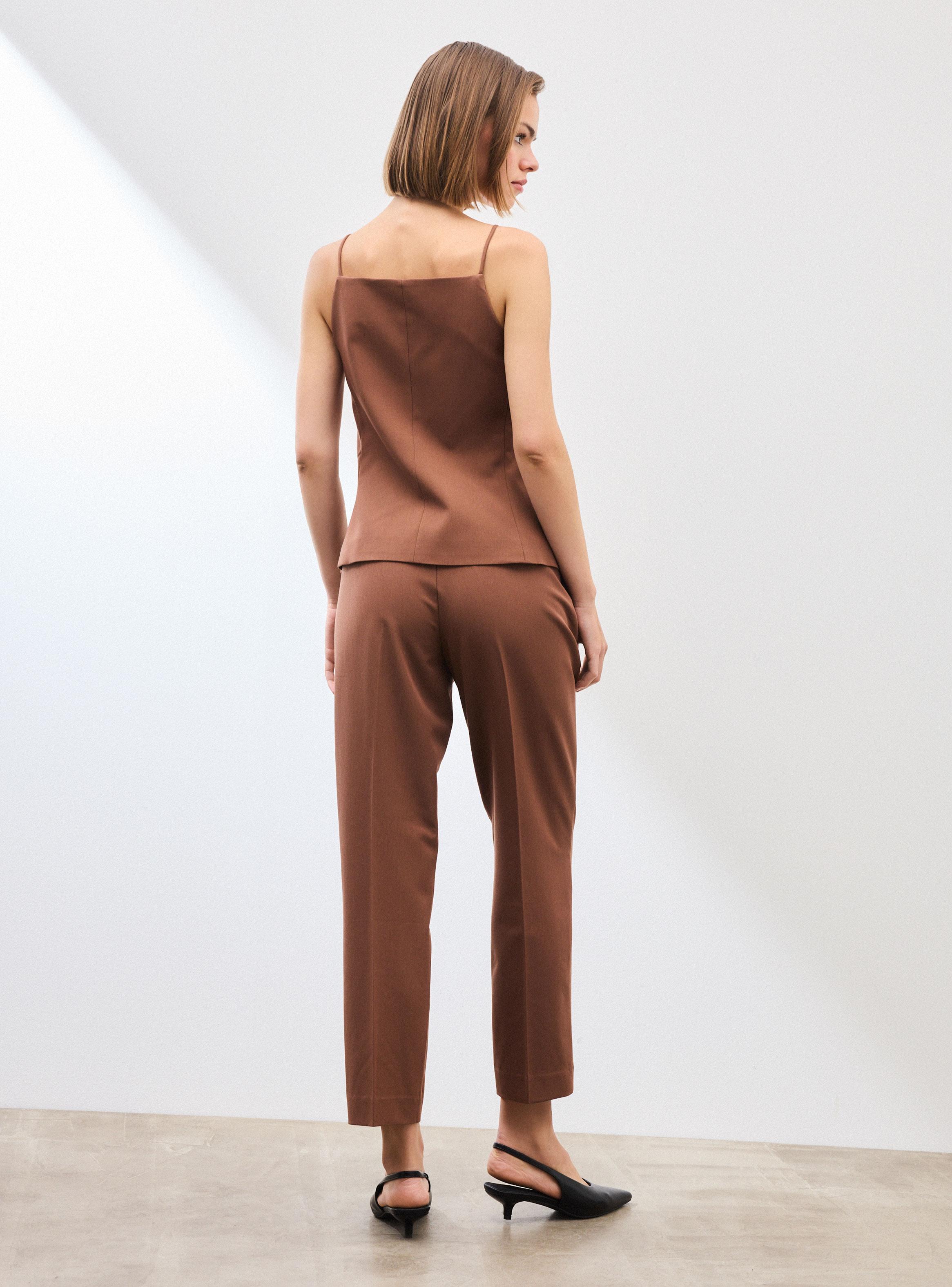 Blazer Vest con Tirantes y Cierre Botones-5