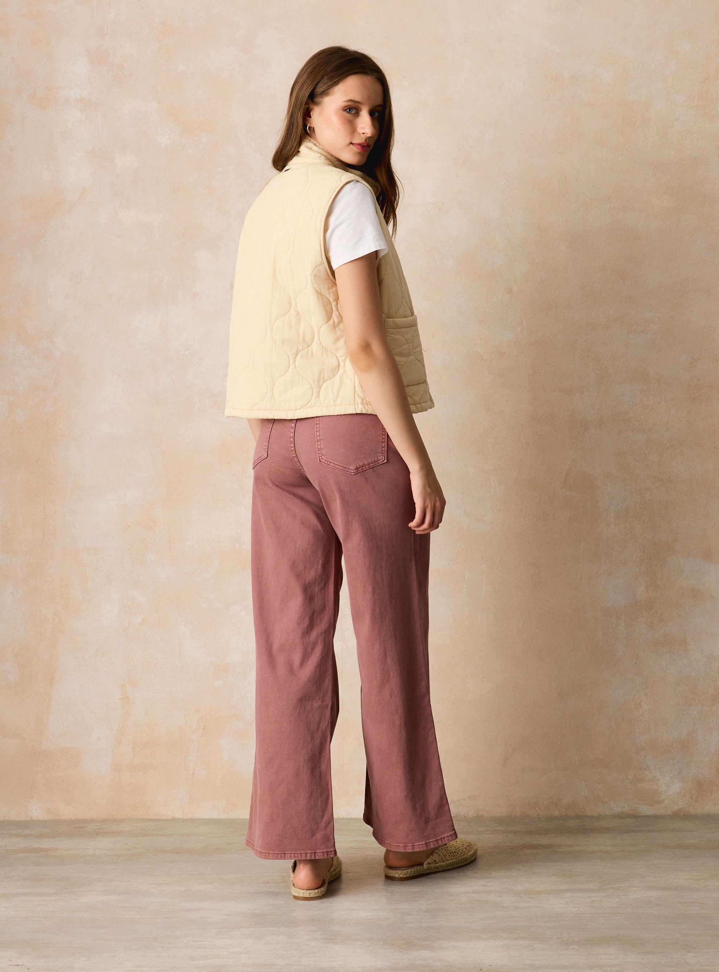 Pantalón con Detalle Cinturón Delantero-5