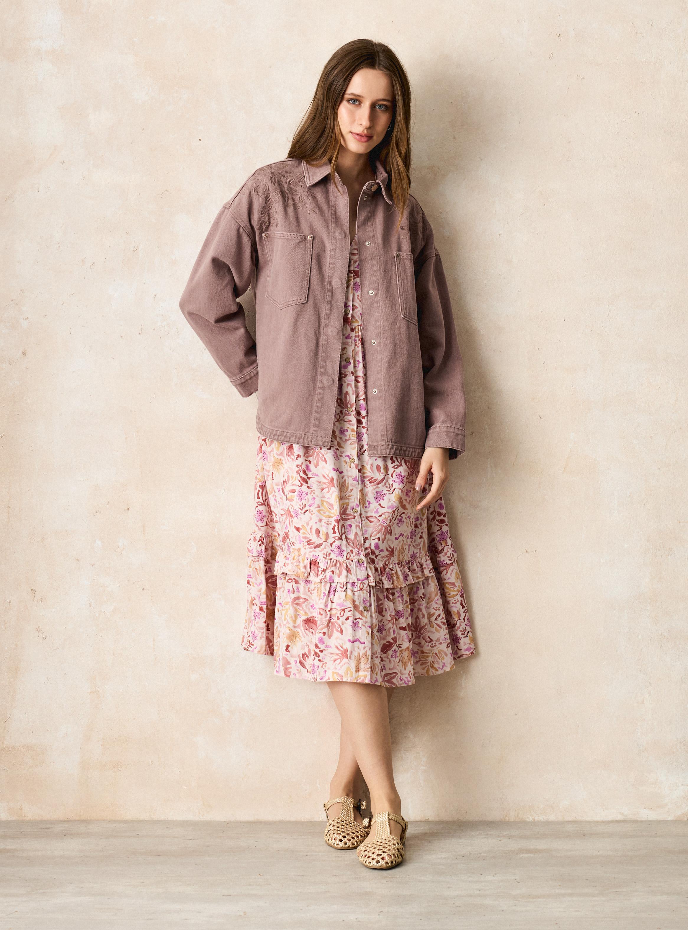 Chaqueta Sobrecamisa Bordada-5