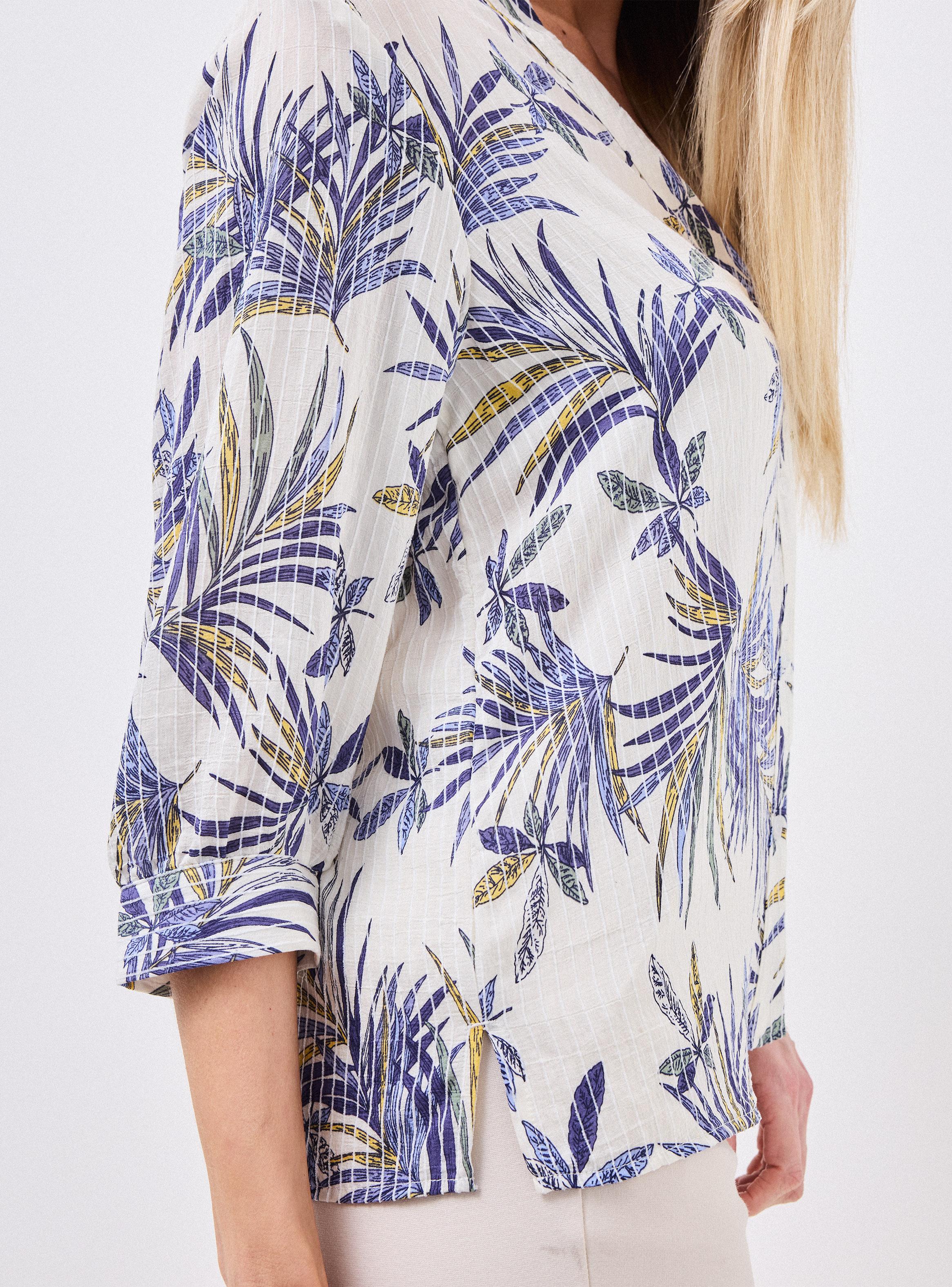 Blusa Estampada Manga 3/4-3