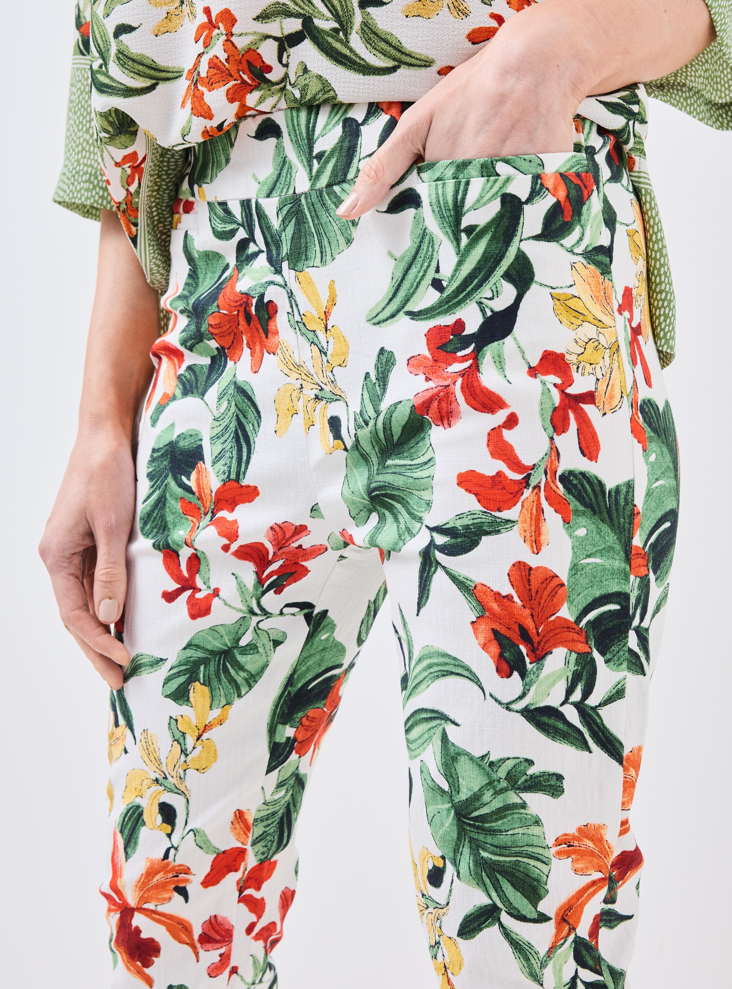 Pantalón Capri Estampado Control Abdomen-2