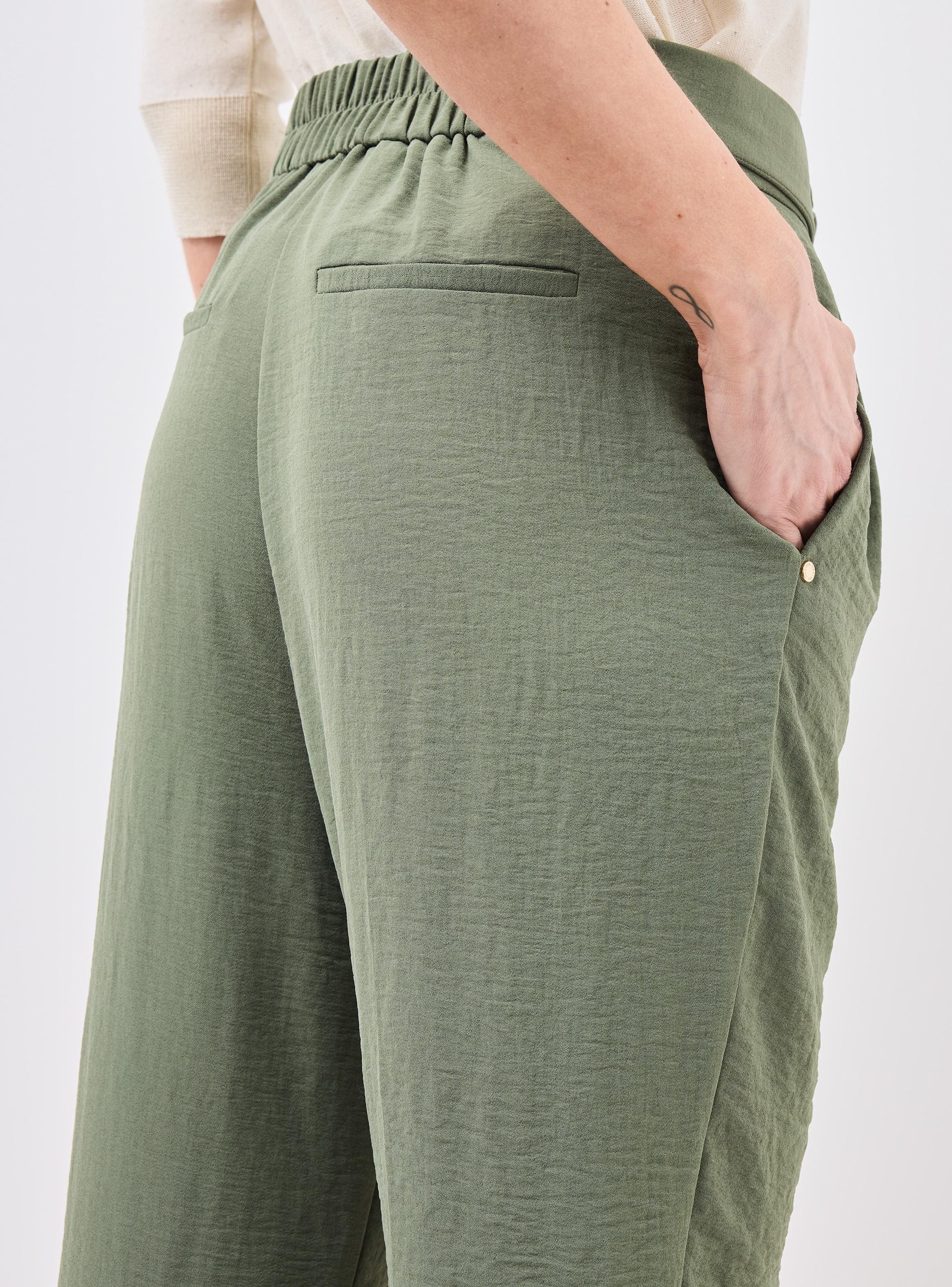 Pantalón con Cinturón de Tela-3