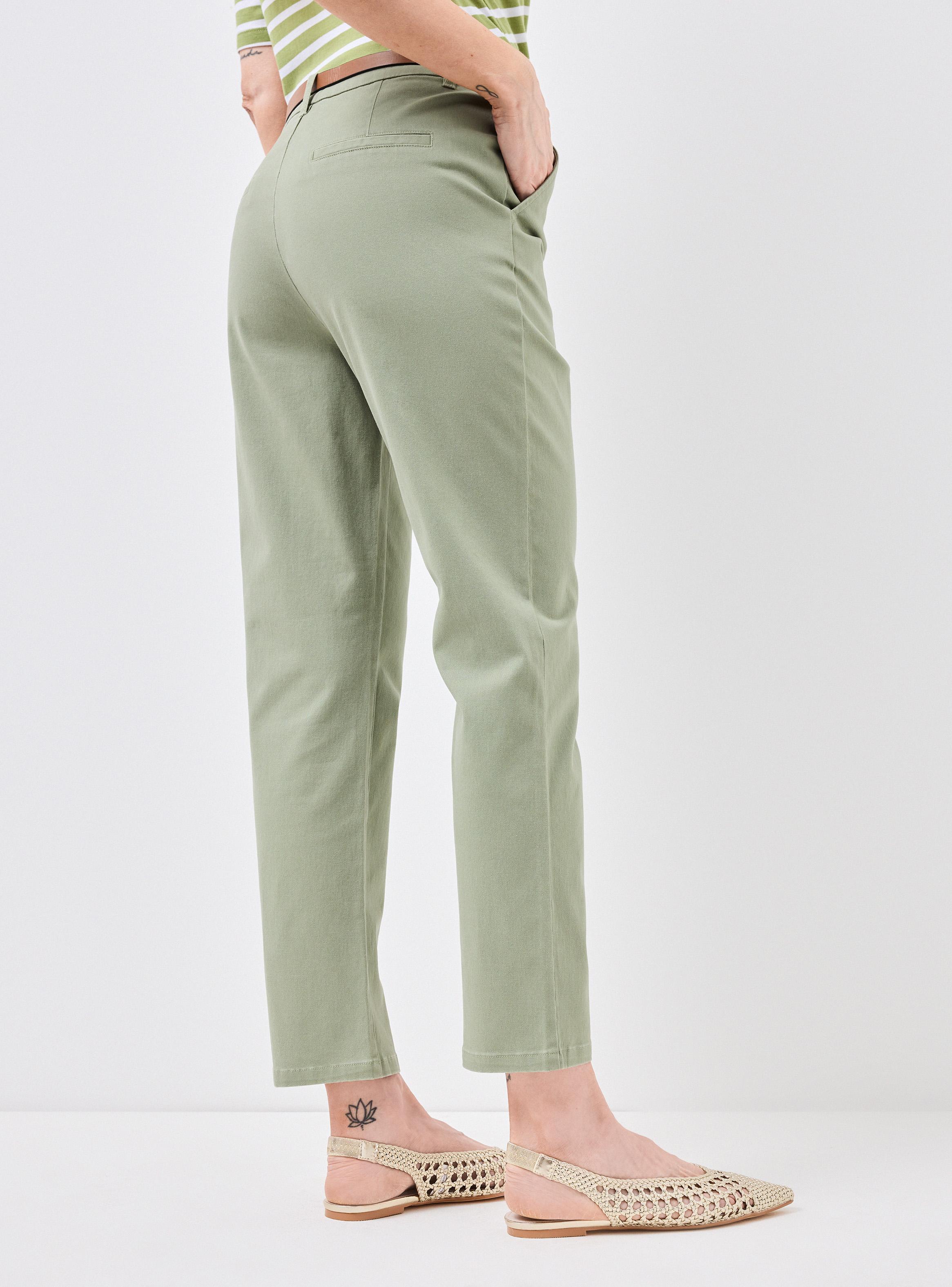 Pantalón Gabardina con Cinturón-1