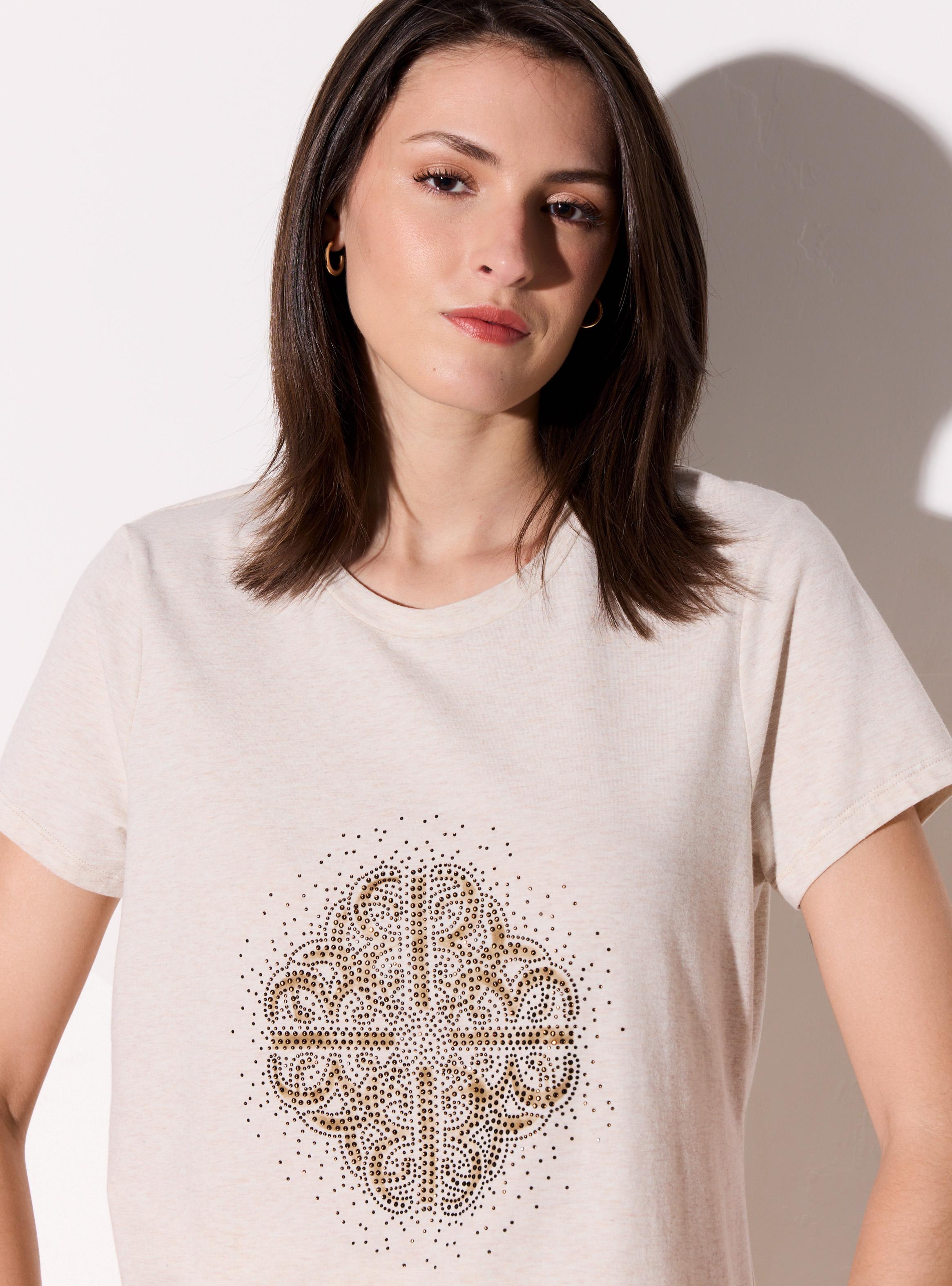 Polera Logo Flor Cristales-2