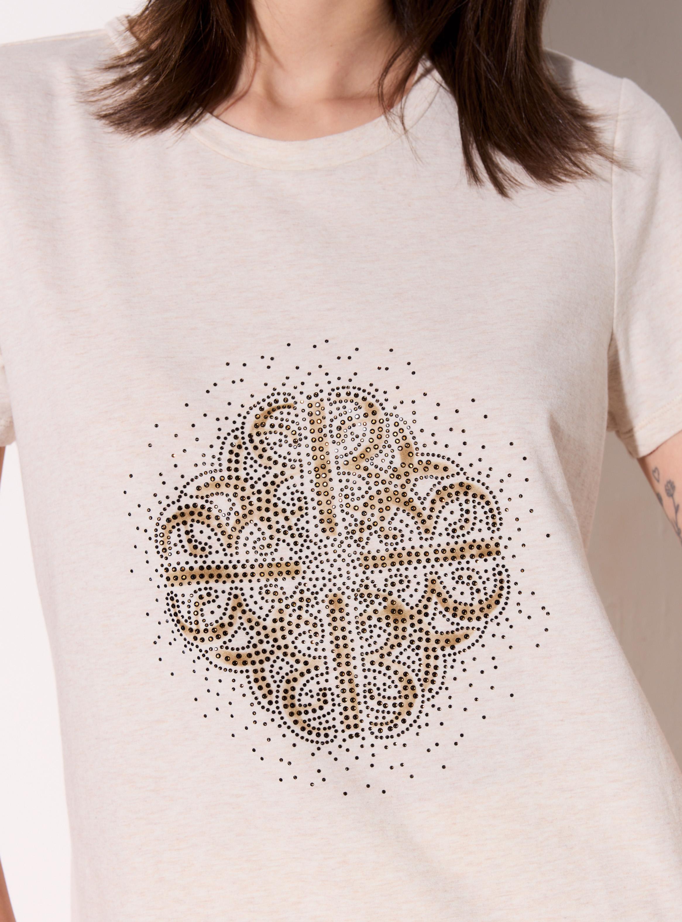 Polera Logo Flor Cristales-3