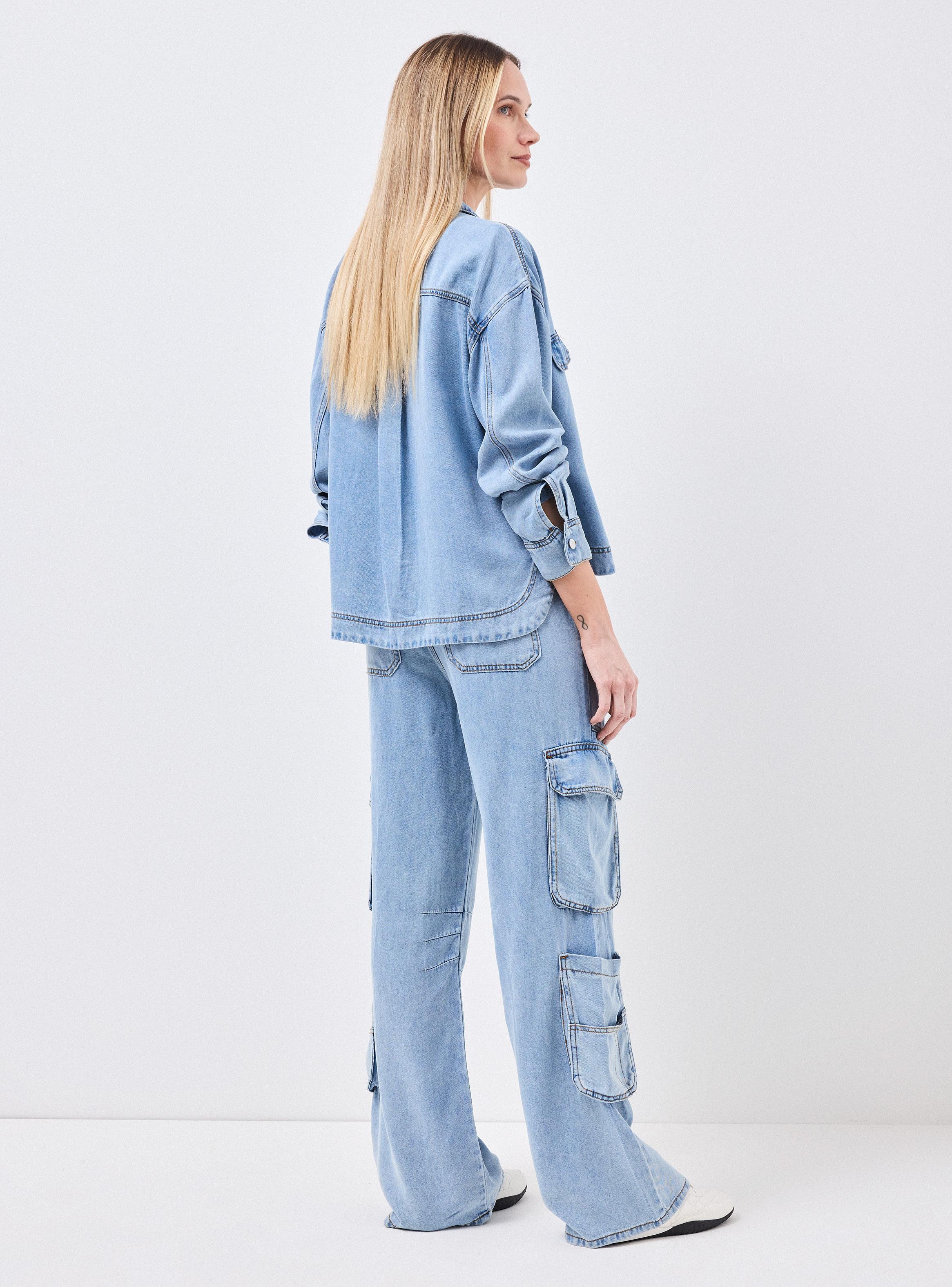Pantalón Cargo Tencel Denim-5