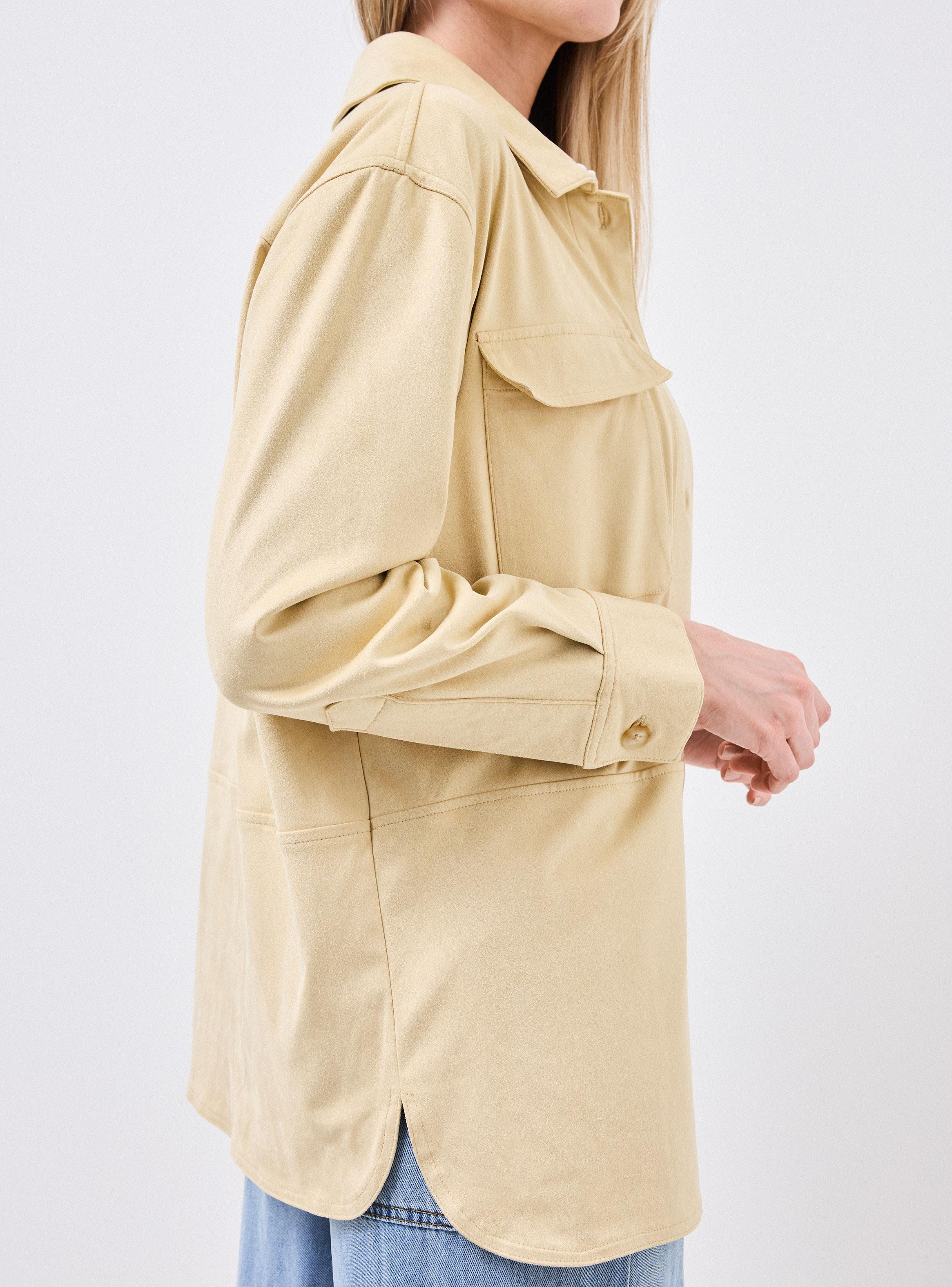 Blazer Casual Fake Suede-3