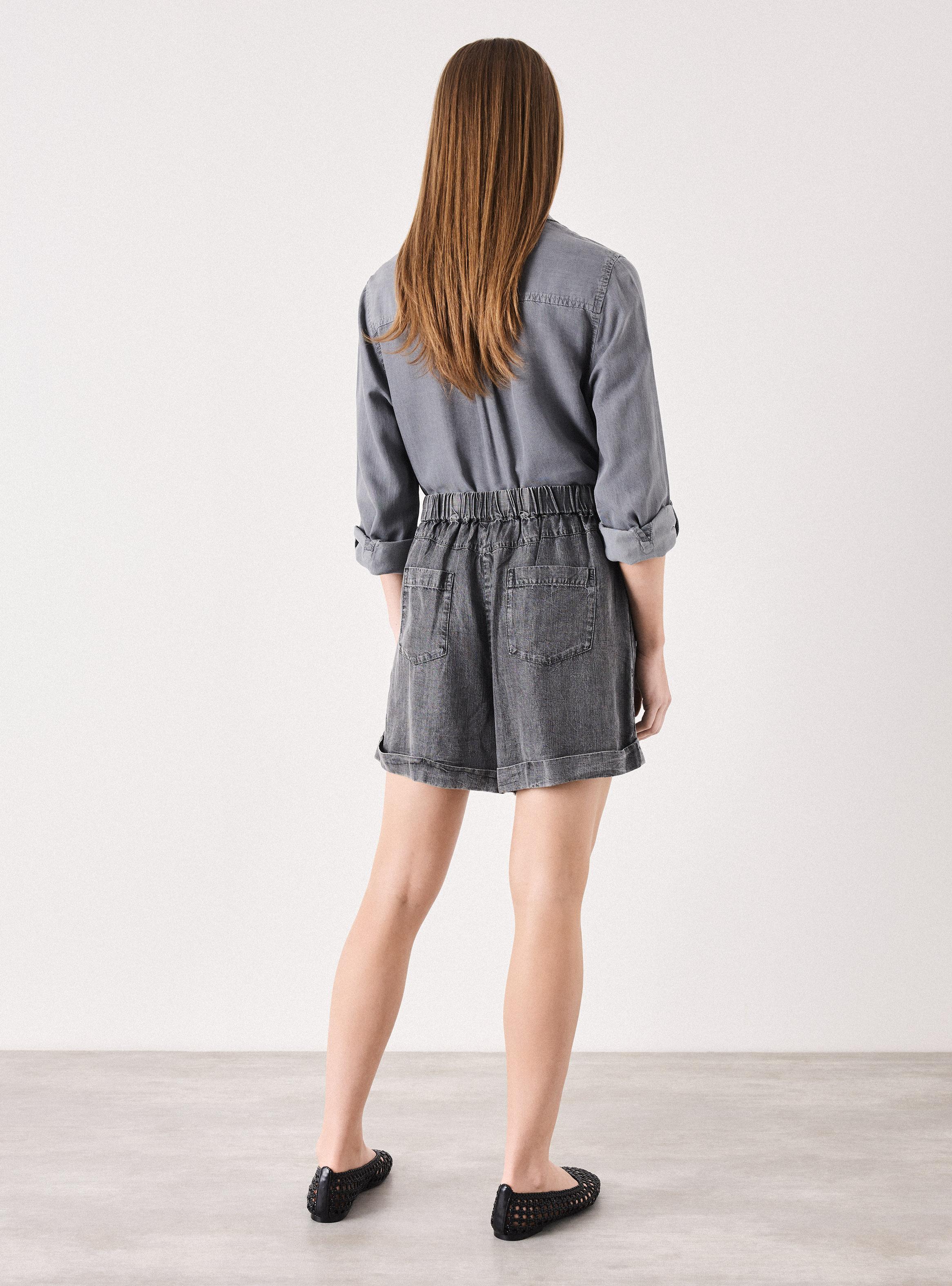 Short Look Denim Fluido-5