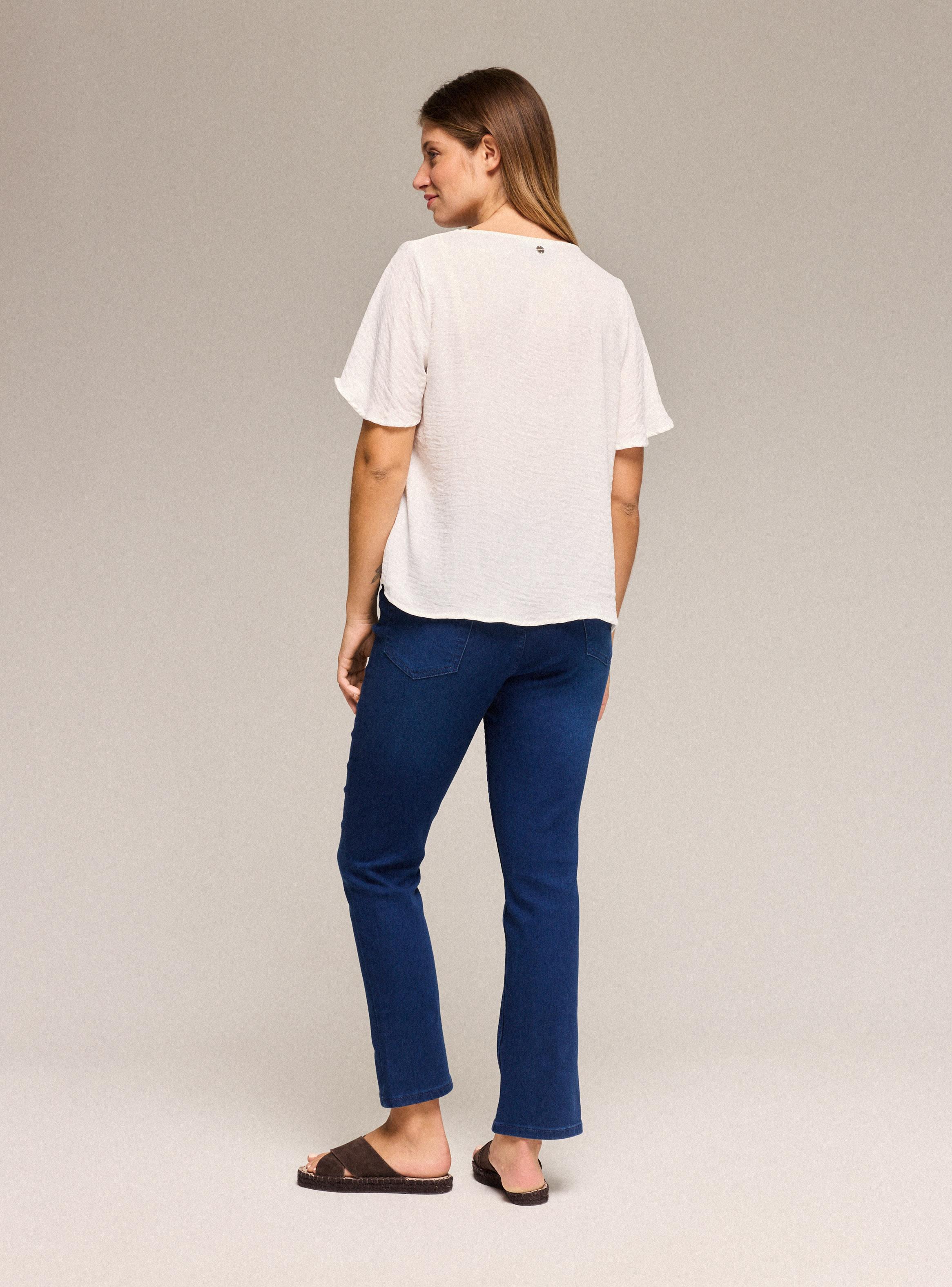 Blusa Ancha Botones-5