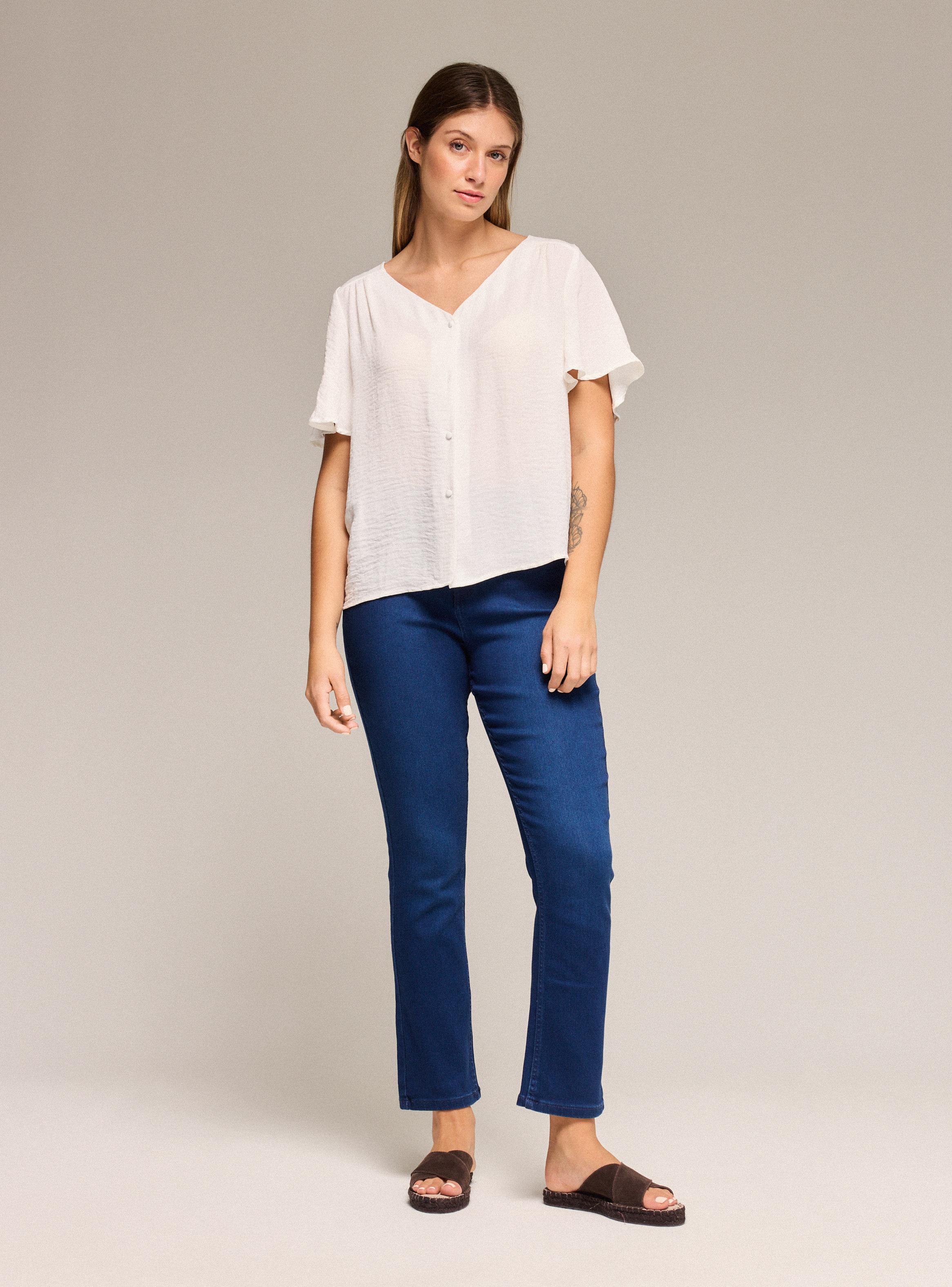 Blusa Ancha Botones-4