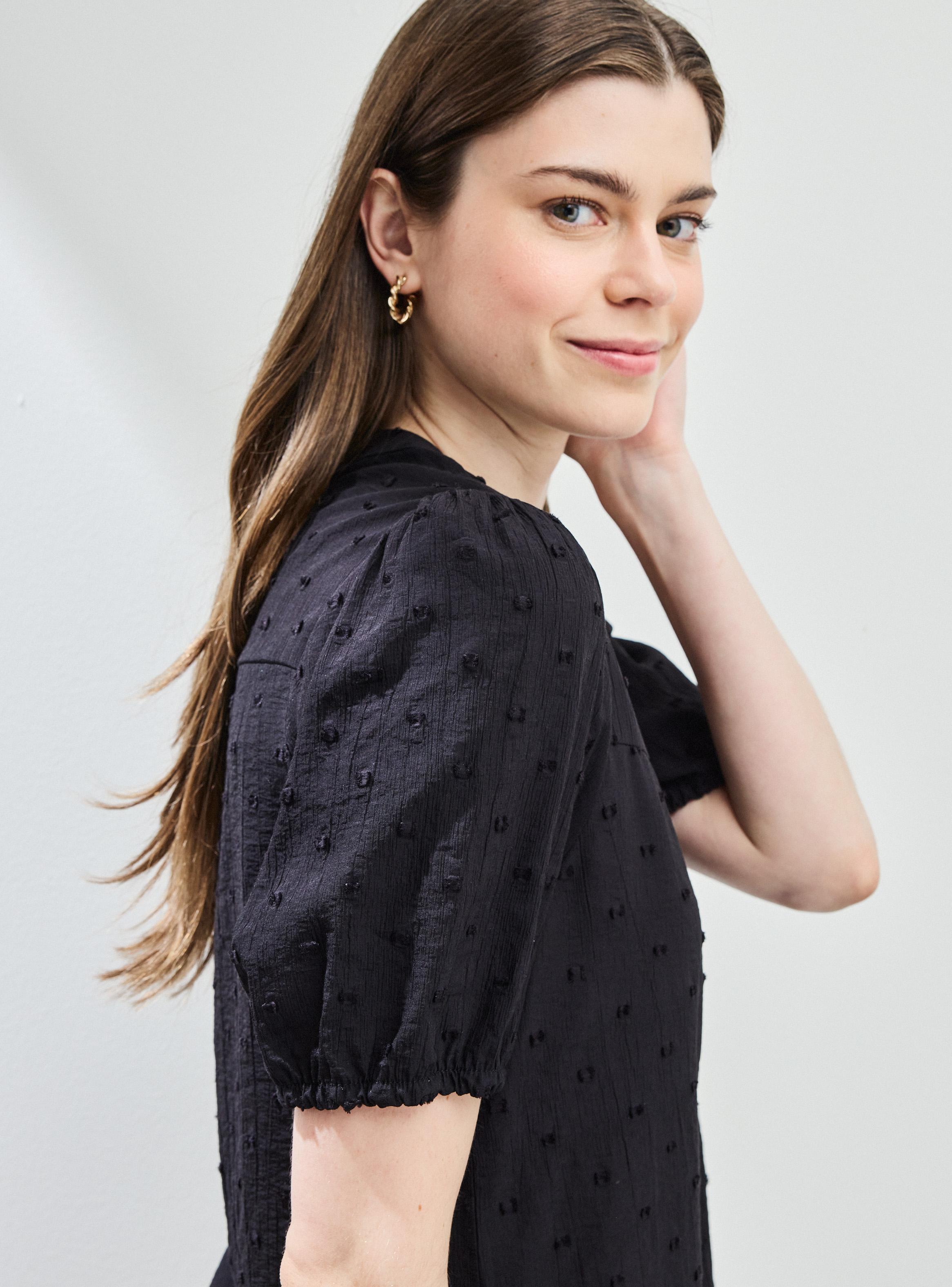 Blusa Textura de Lunares-3