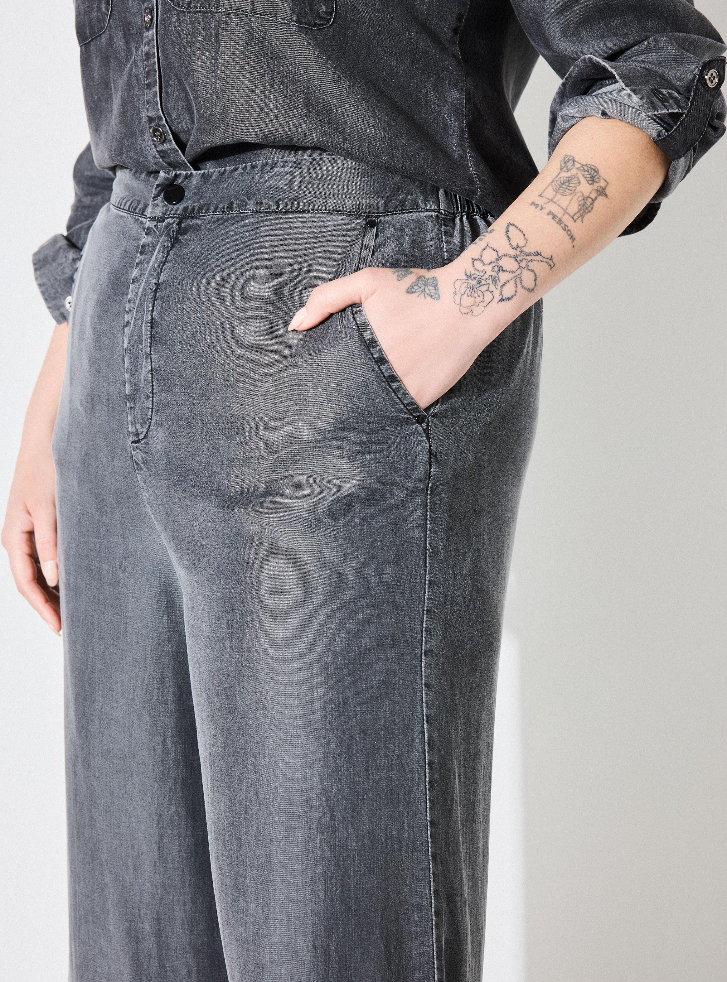 Pantalón Wide Leg Tencel Lavado-2