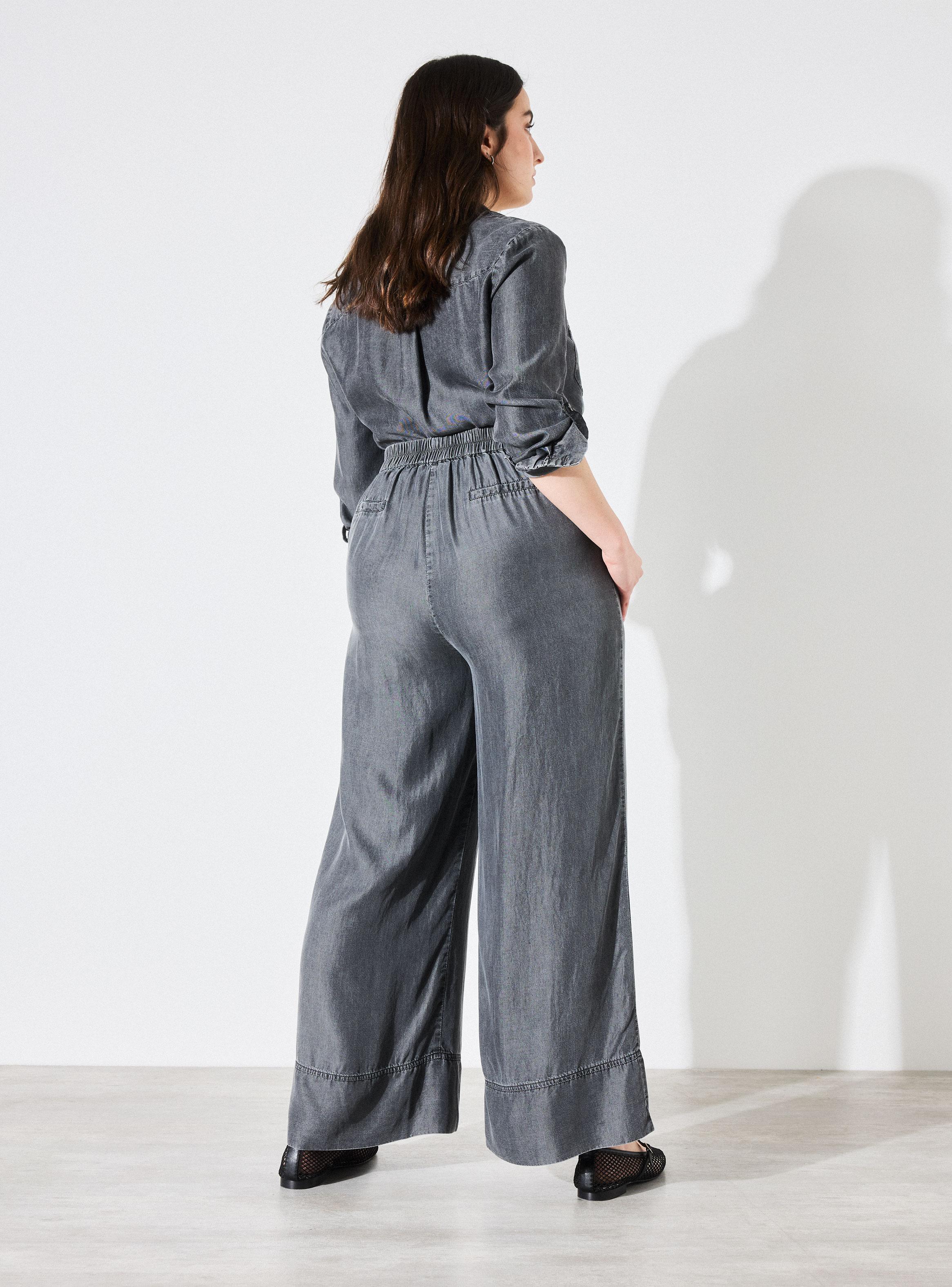 Pantalón Wide Leg Tencel Lavado-5