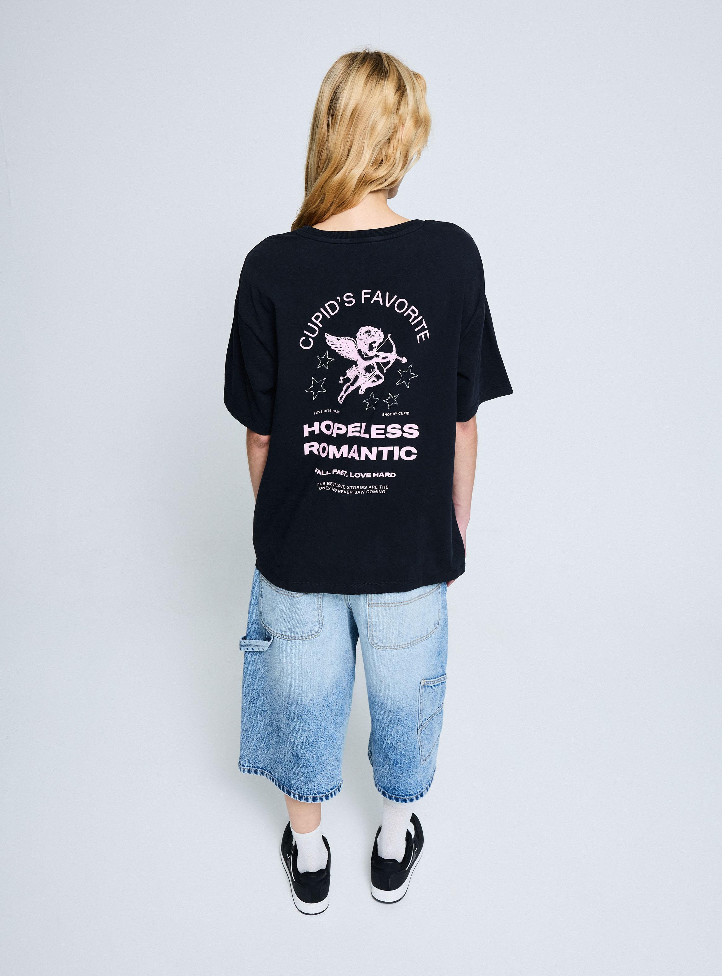 Polera Oversize con Estampado-5
