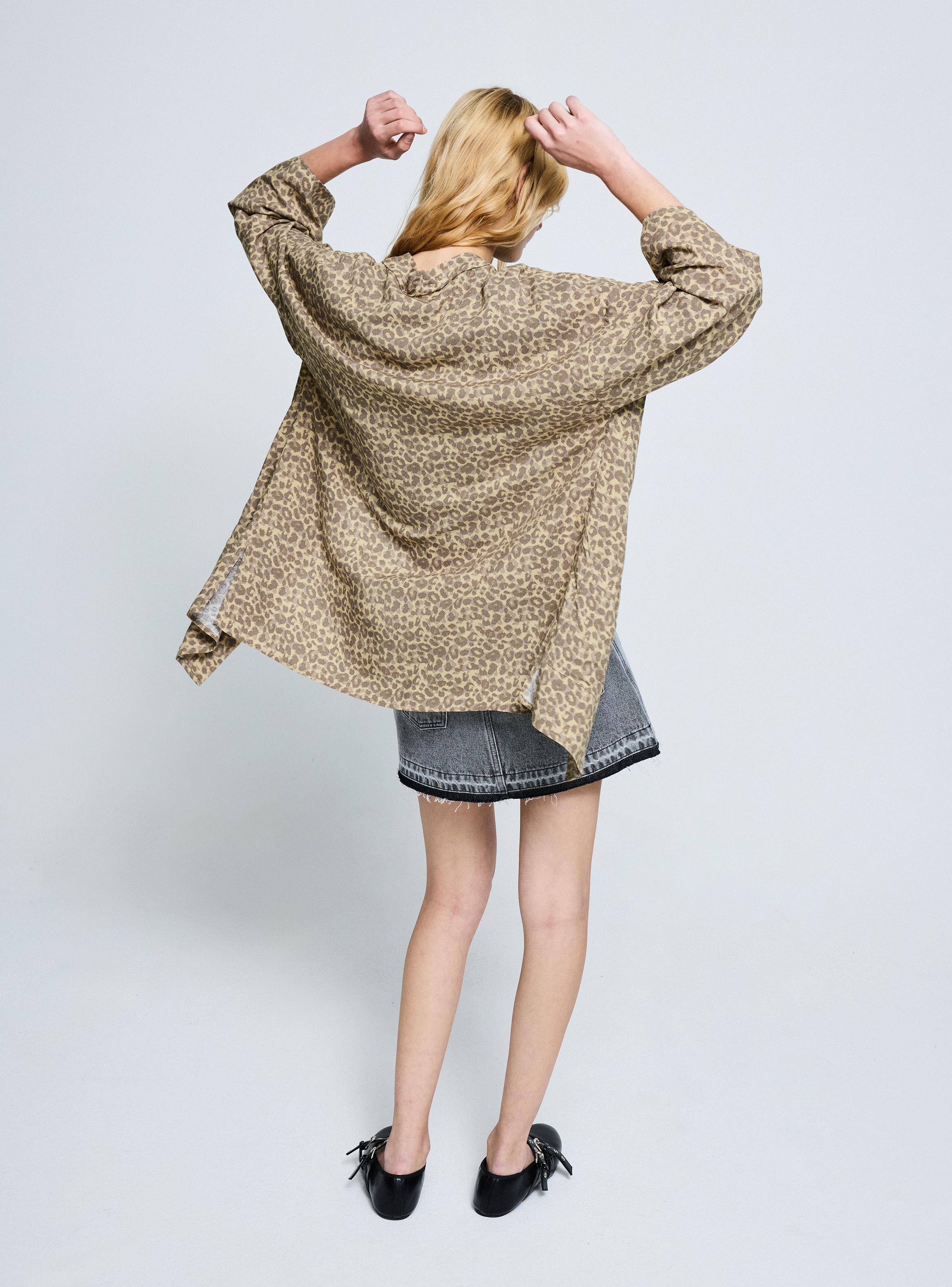 Blusa Tipo Kimono Abierto con Manga 3/4-5