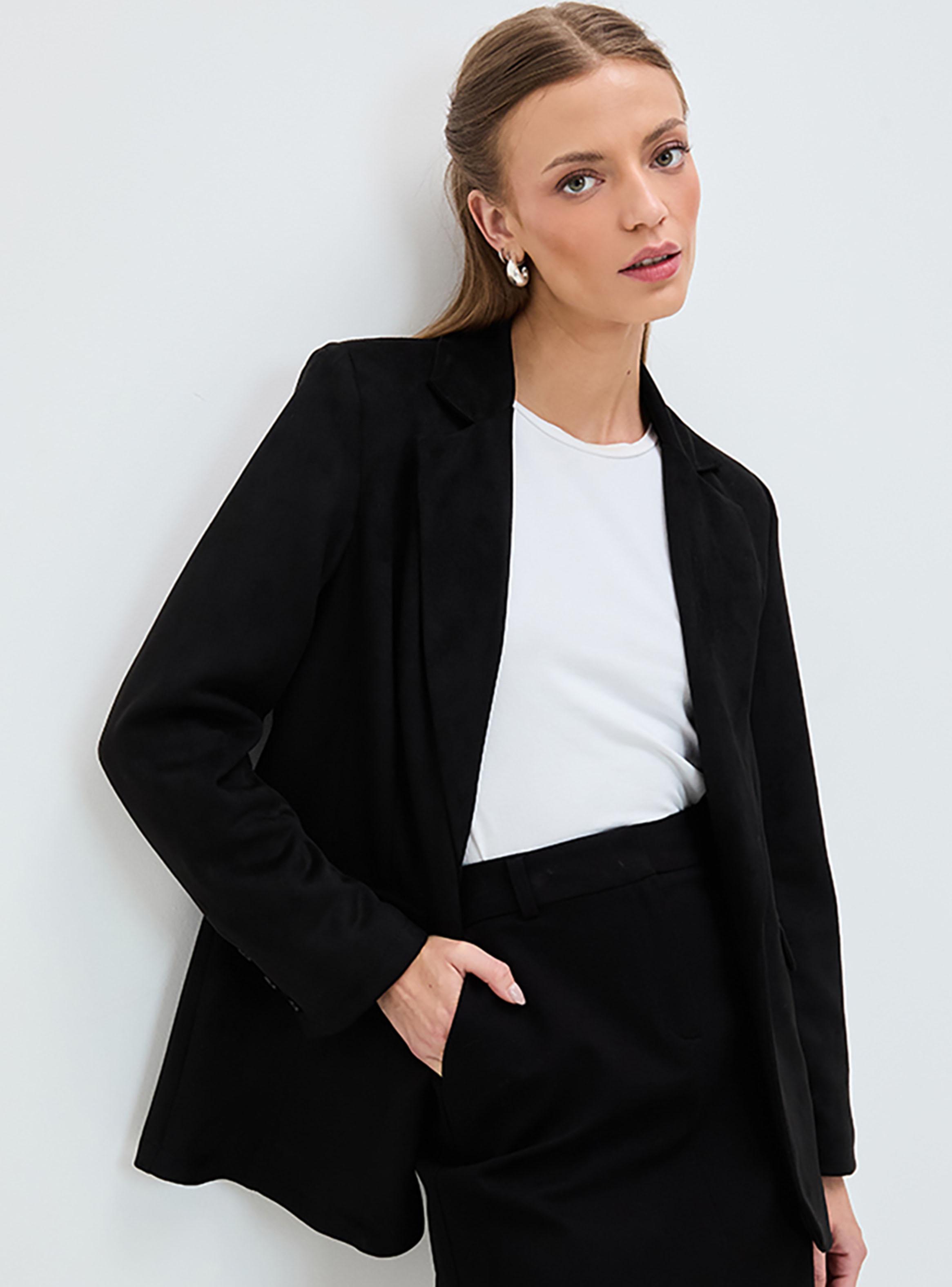 Blazer Liso 3 Botones Color Sólido-2