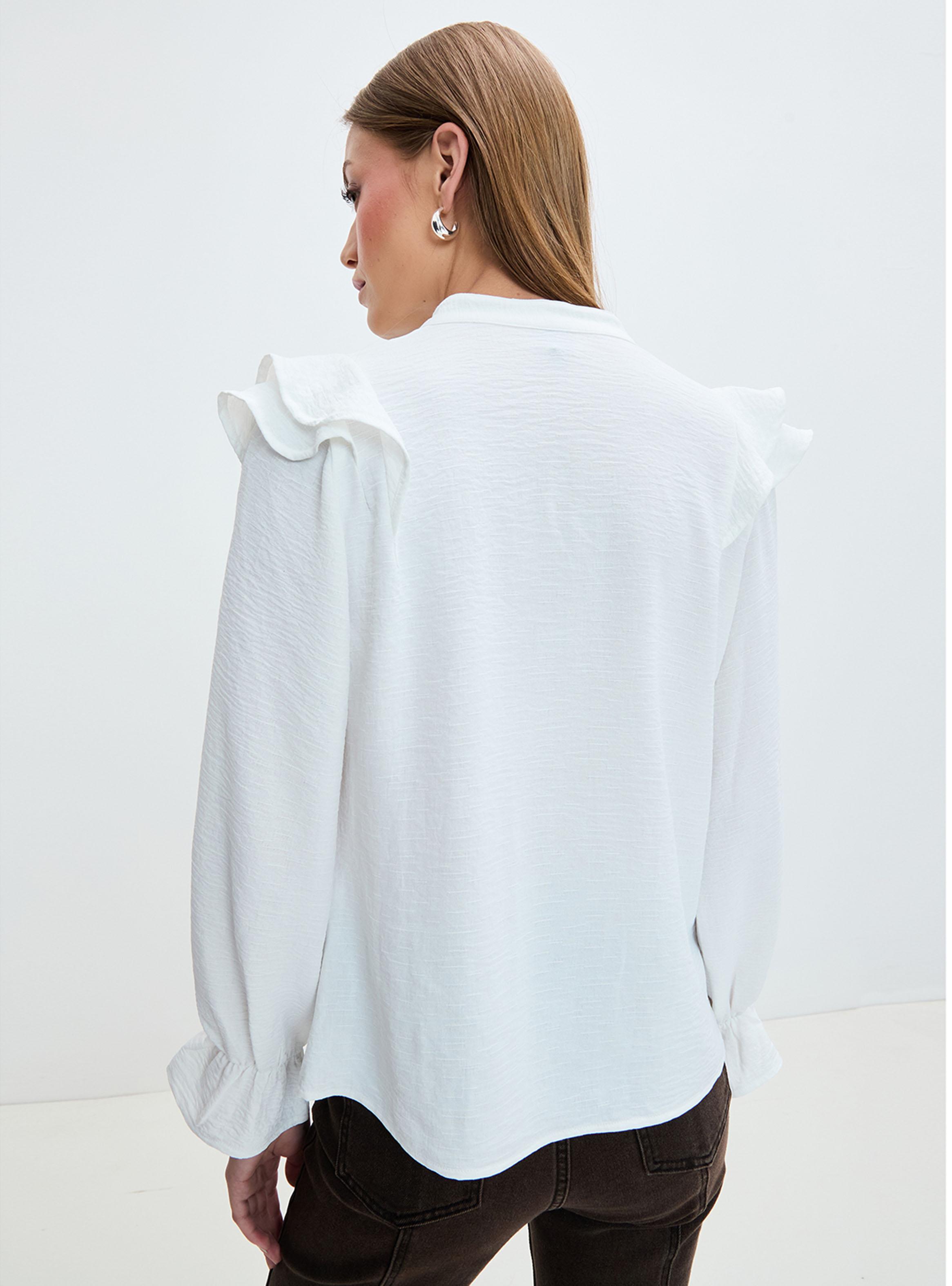 Blusa Lisa Vuelitos Botón-1