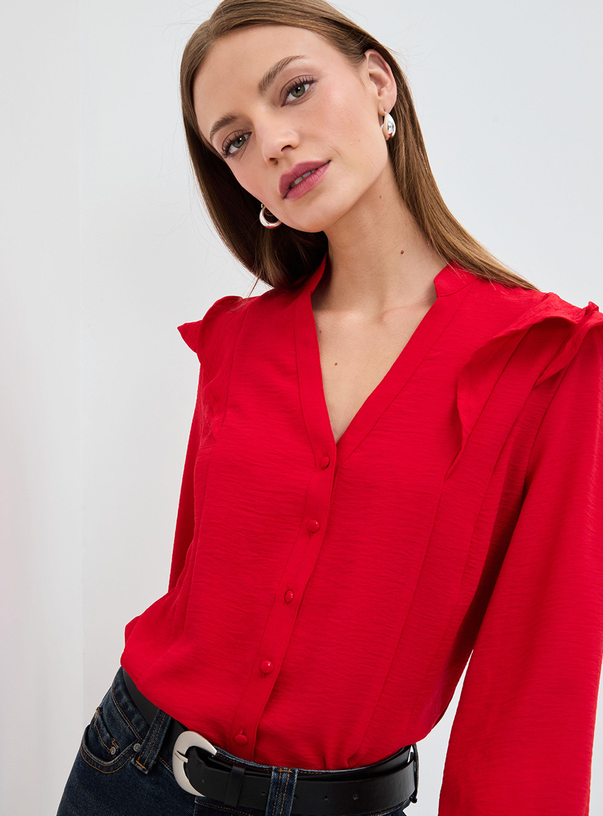 Blusa Lisa Vuelitos Color y Botón-3
