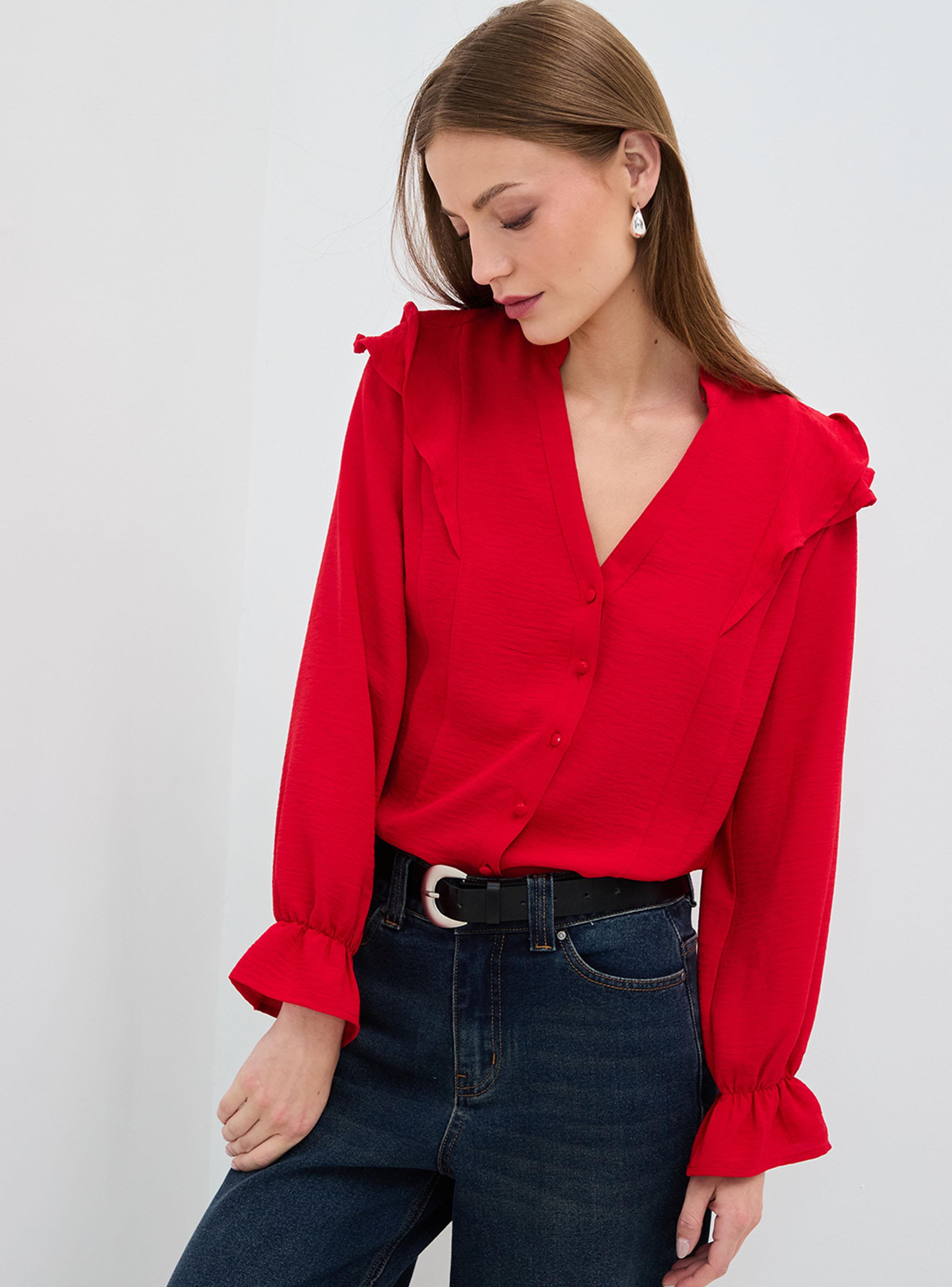 Blusa Lisa Vuelitos Color y Botón-0
