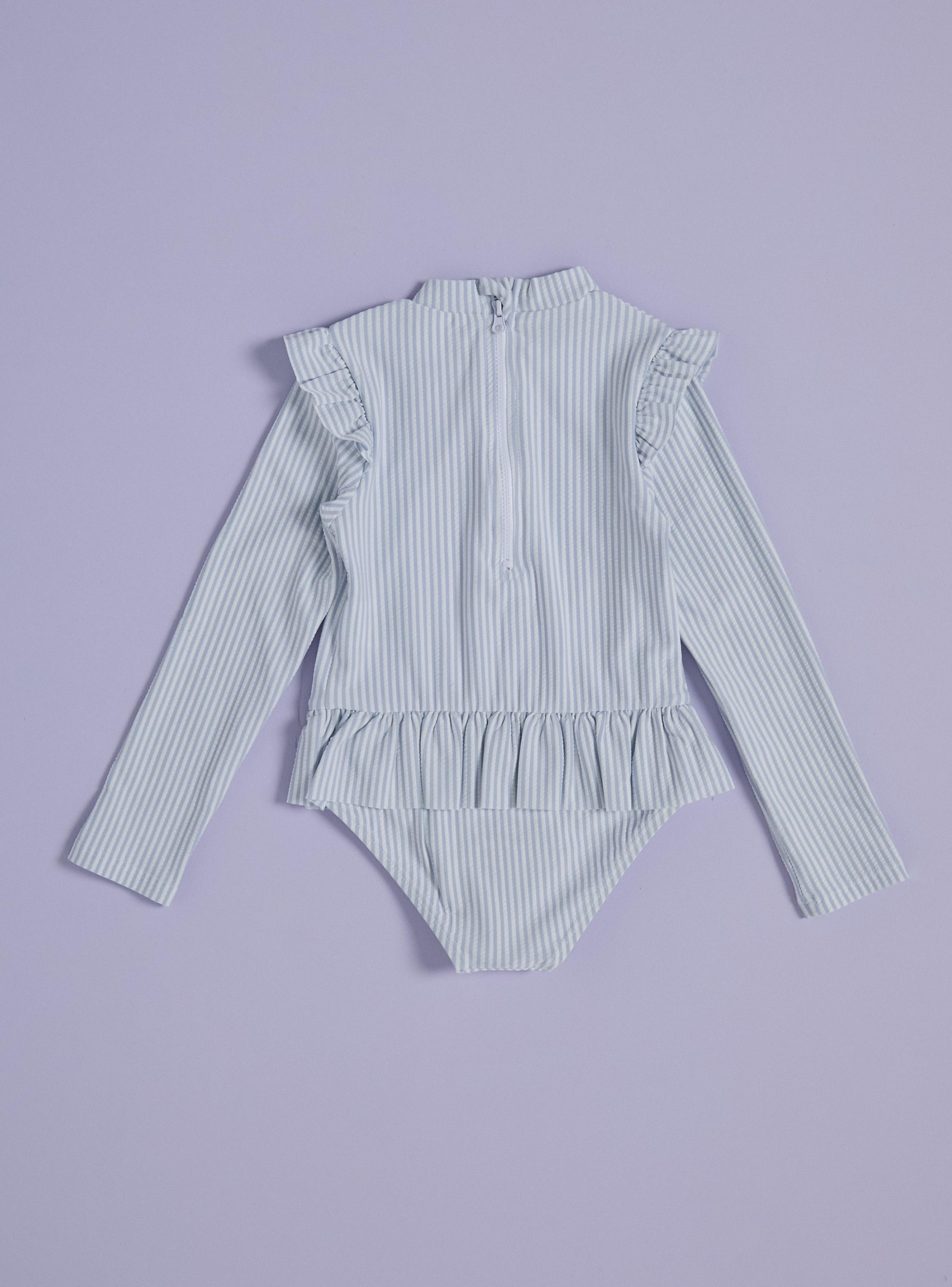 Traje de Baño Tipo Enterito con Diseño Rayas Niña-1