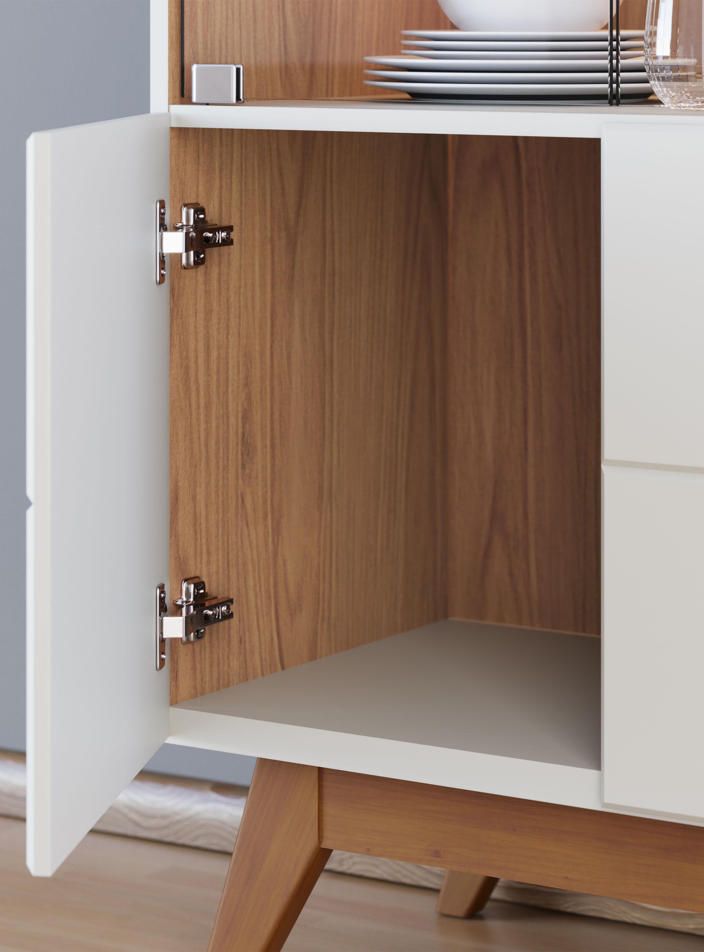 Vitrina Noronha 4 Puertas Blanco 182 cm-4