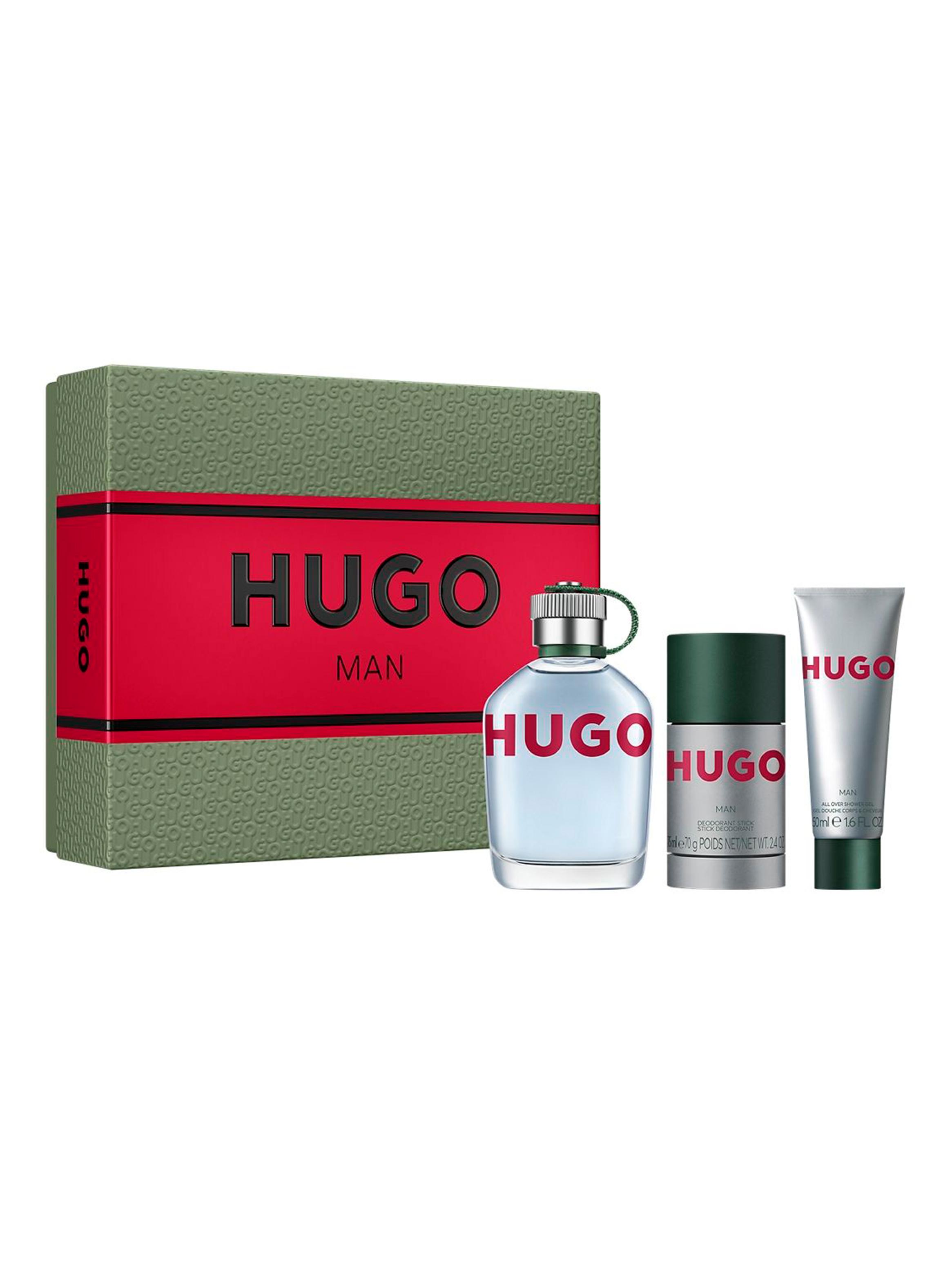 Set Perfume Hugo Boss Man EDT Hombre 125 ml + Shower Gel 50 ml + Deo Stick 75 ml-1