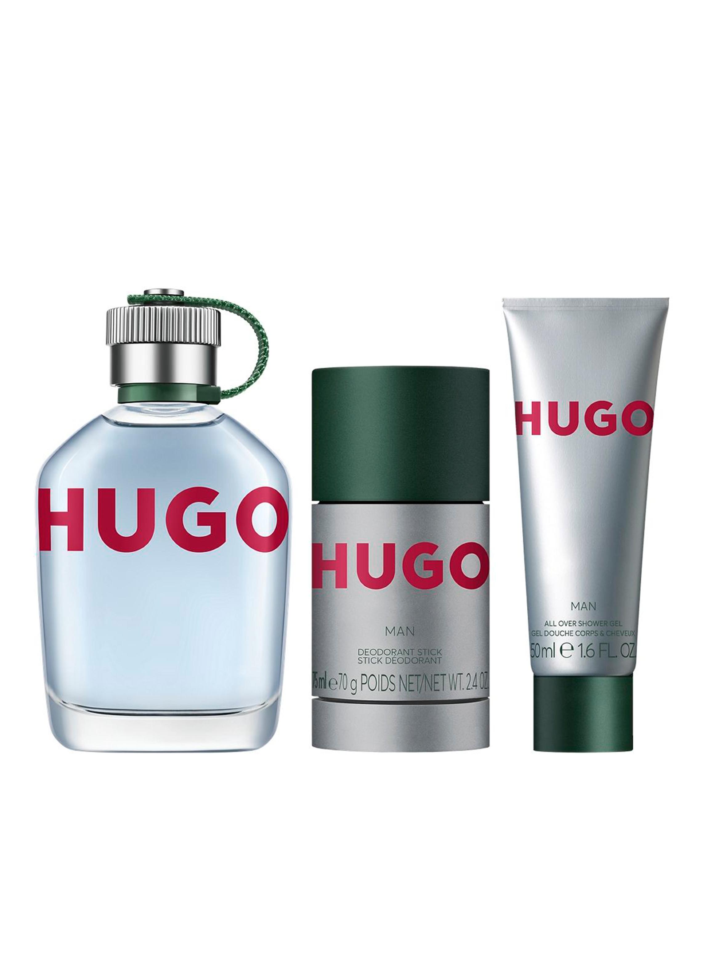 Set Perfume Hugo Boss Man EDT Hombre 125 ml + Shower Gel 50 ml + Deo Stick 75 ml-0