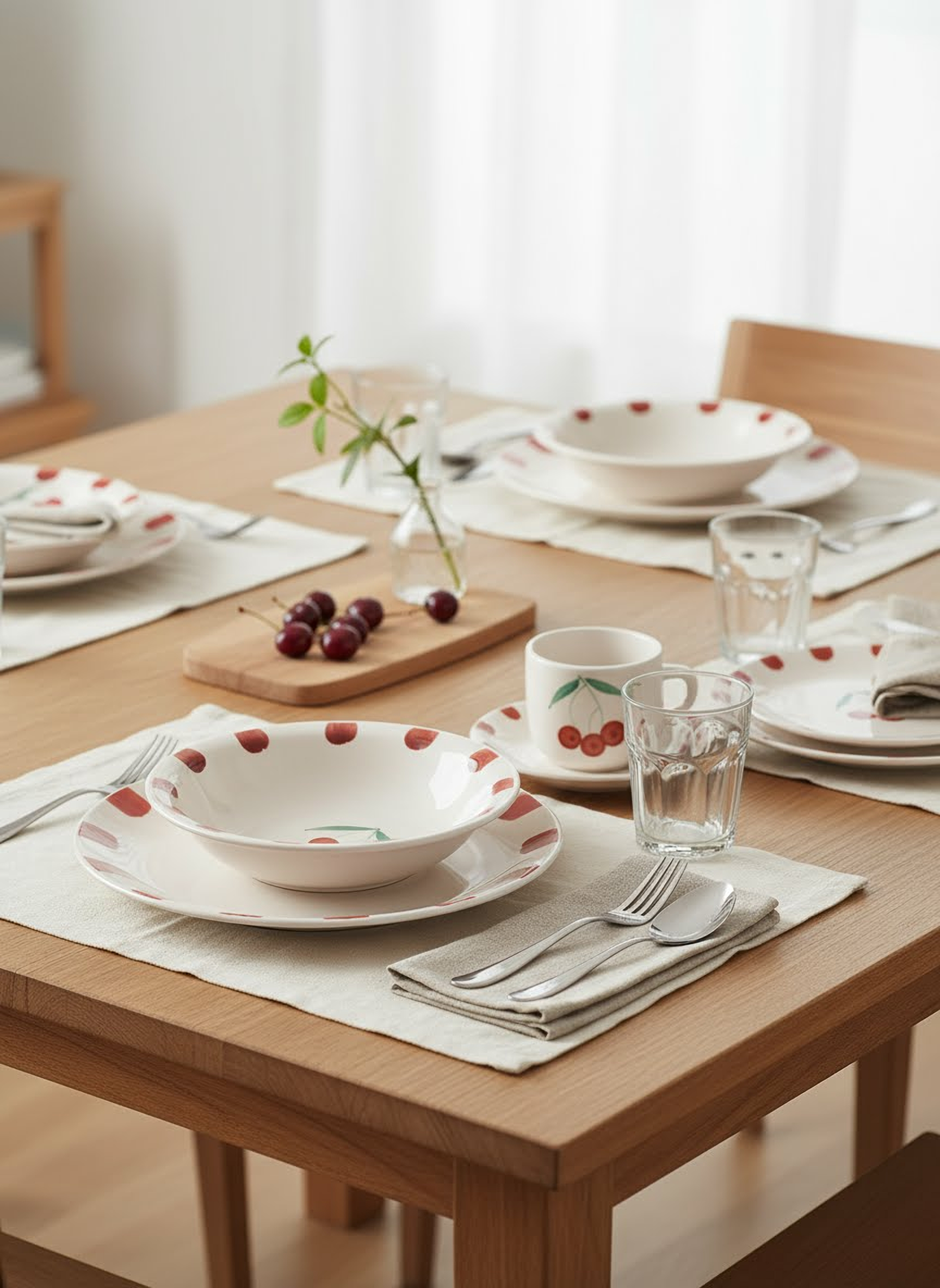 Set Vajilla 30 Piezas Guinda Cerámica-6