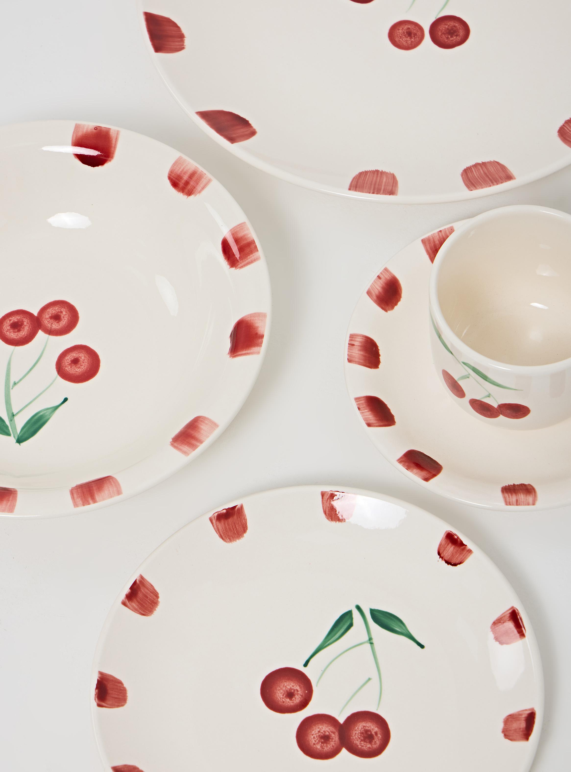 Set Vajilla 30 Piezas Guinda Cerámica-2