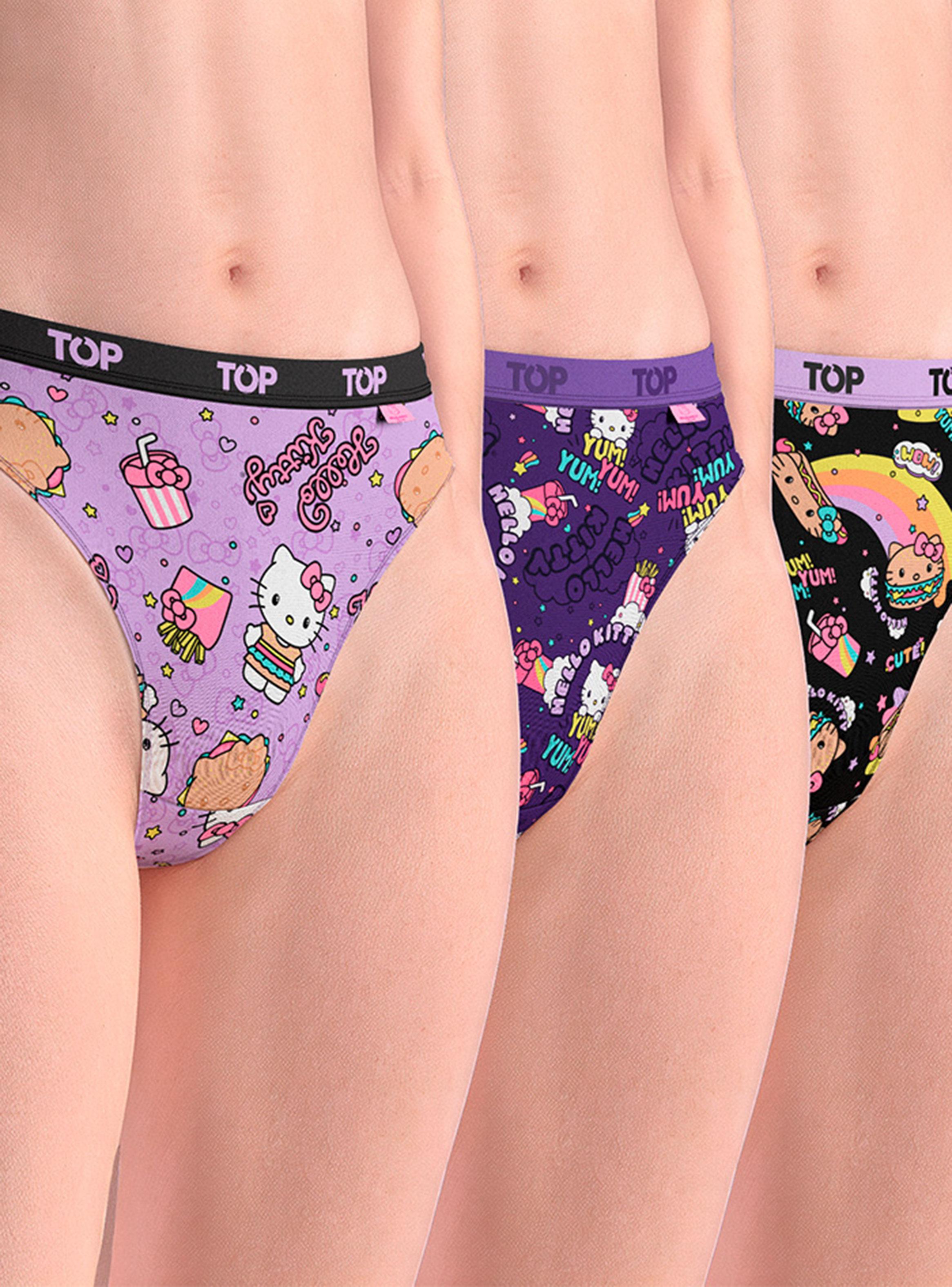 Pack 3 Colaless Hello Kitty Print Color-0