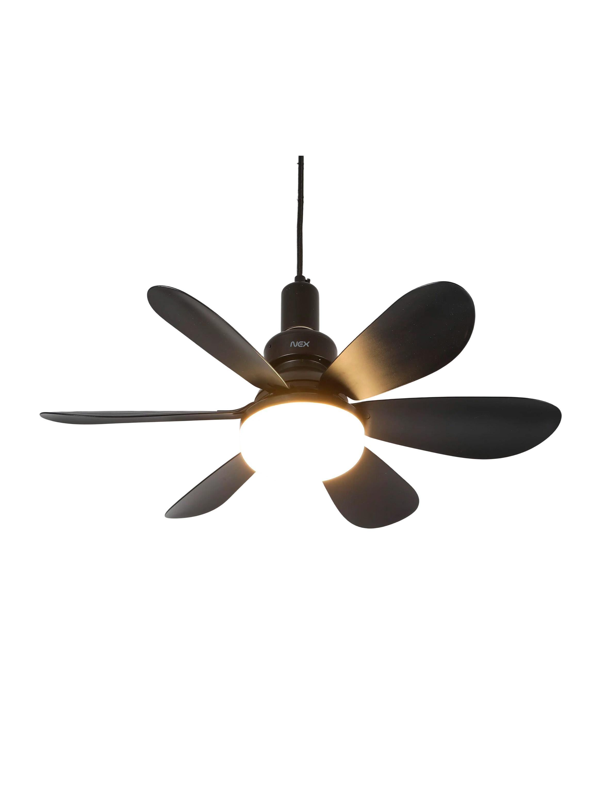 Ventilador de Techo con Lámpara 40w FAMP26190blk Negro-3