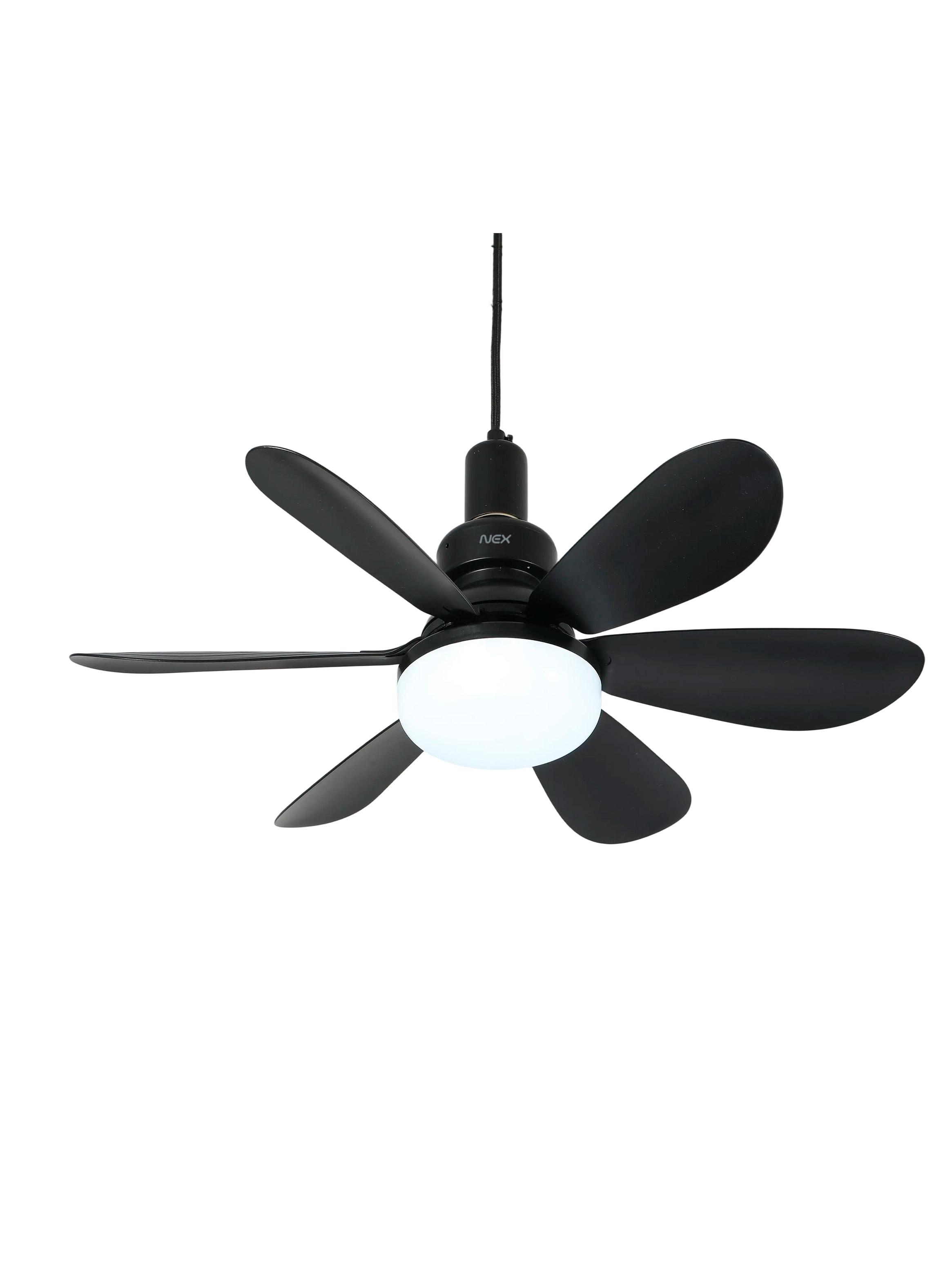 Ventilador de Techo con Lámpara 40w FAMP26190blk Negro-4