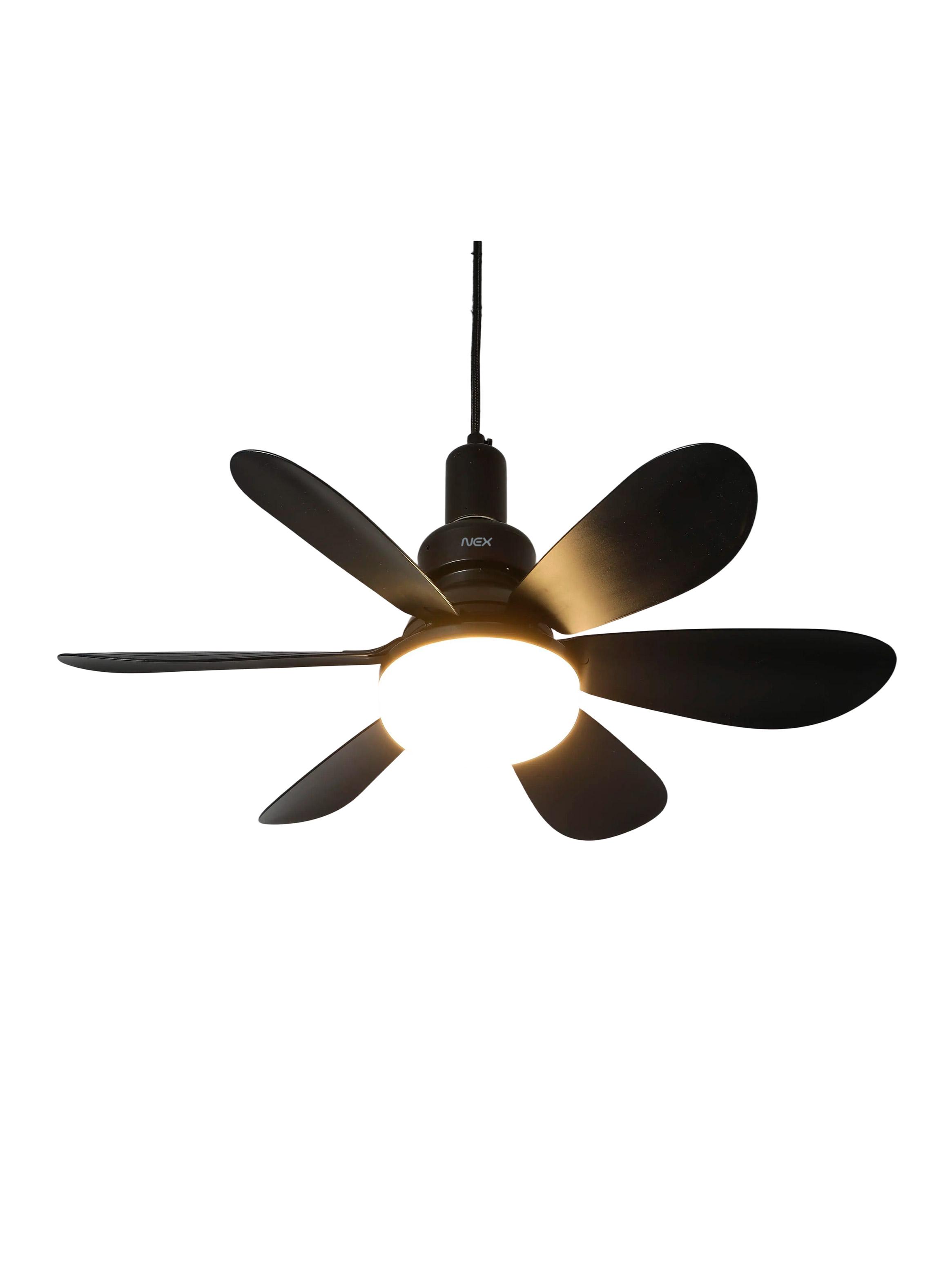 Ventilador de Techo con Lámpara 40w FAMP26190blk Negro-2