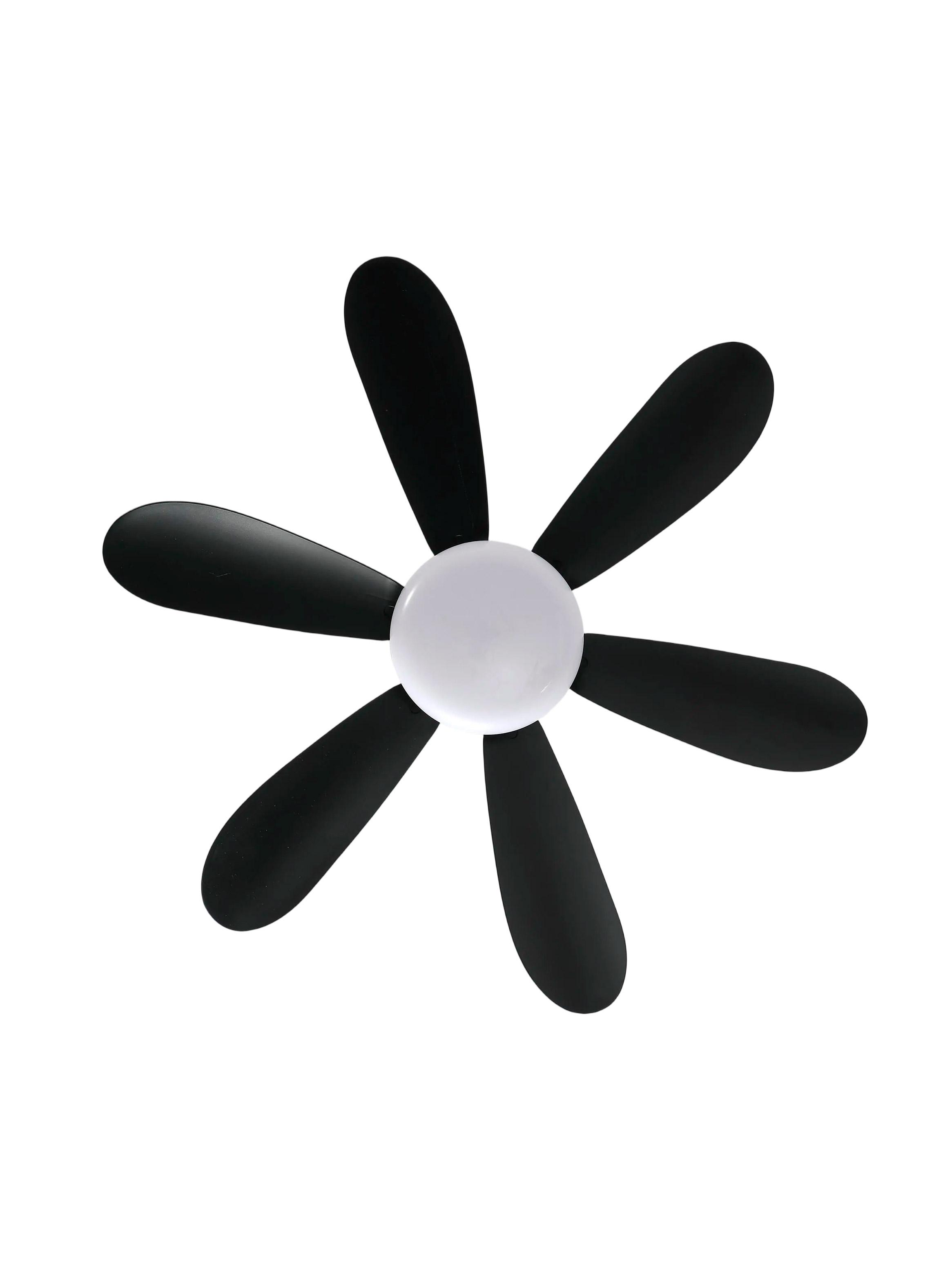 Ventilador de Techo con Lámpara 40w FAMP26190blk Negro-6