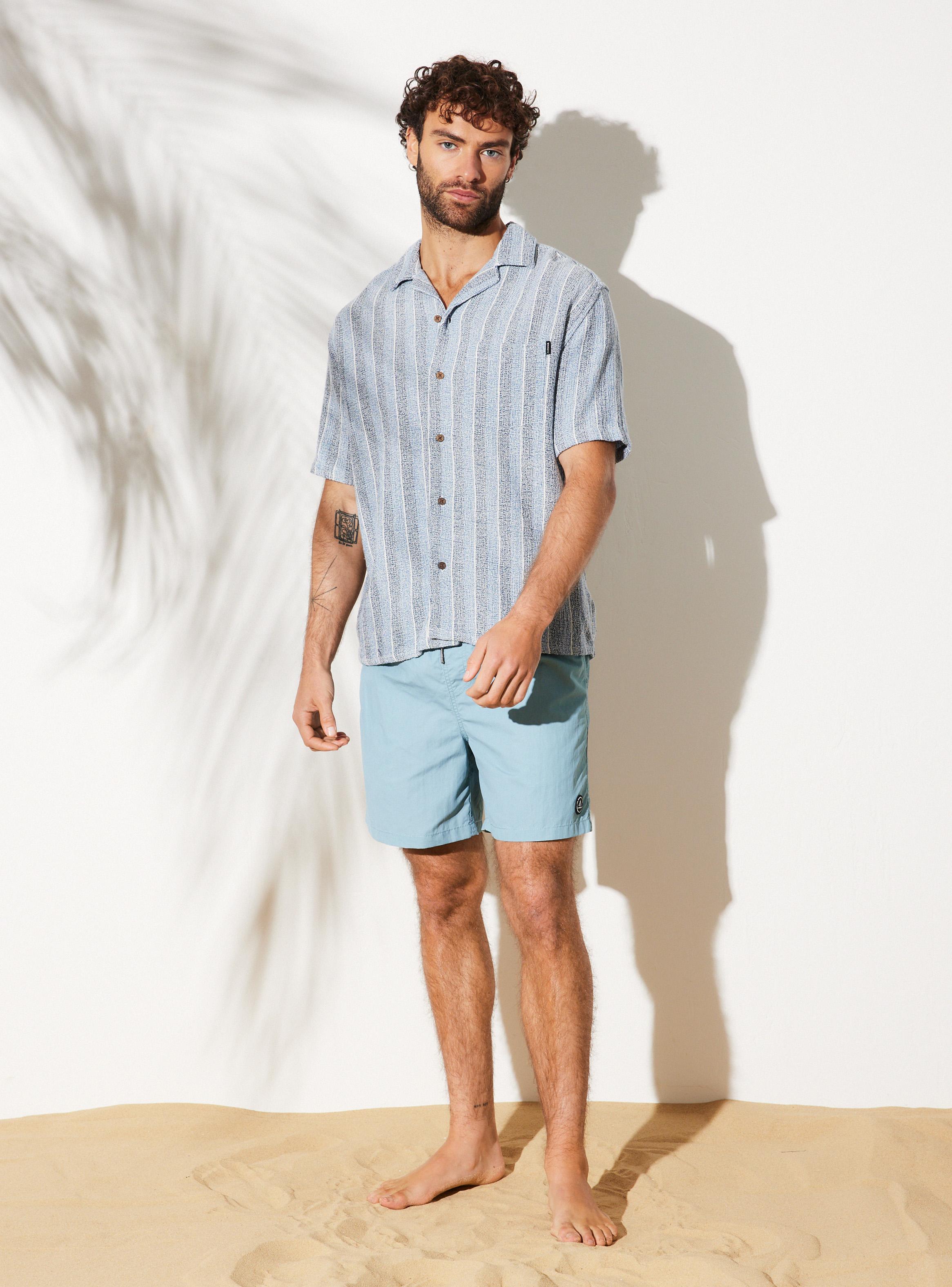 Camisa Manga Corta Rayada-4