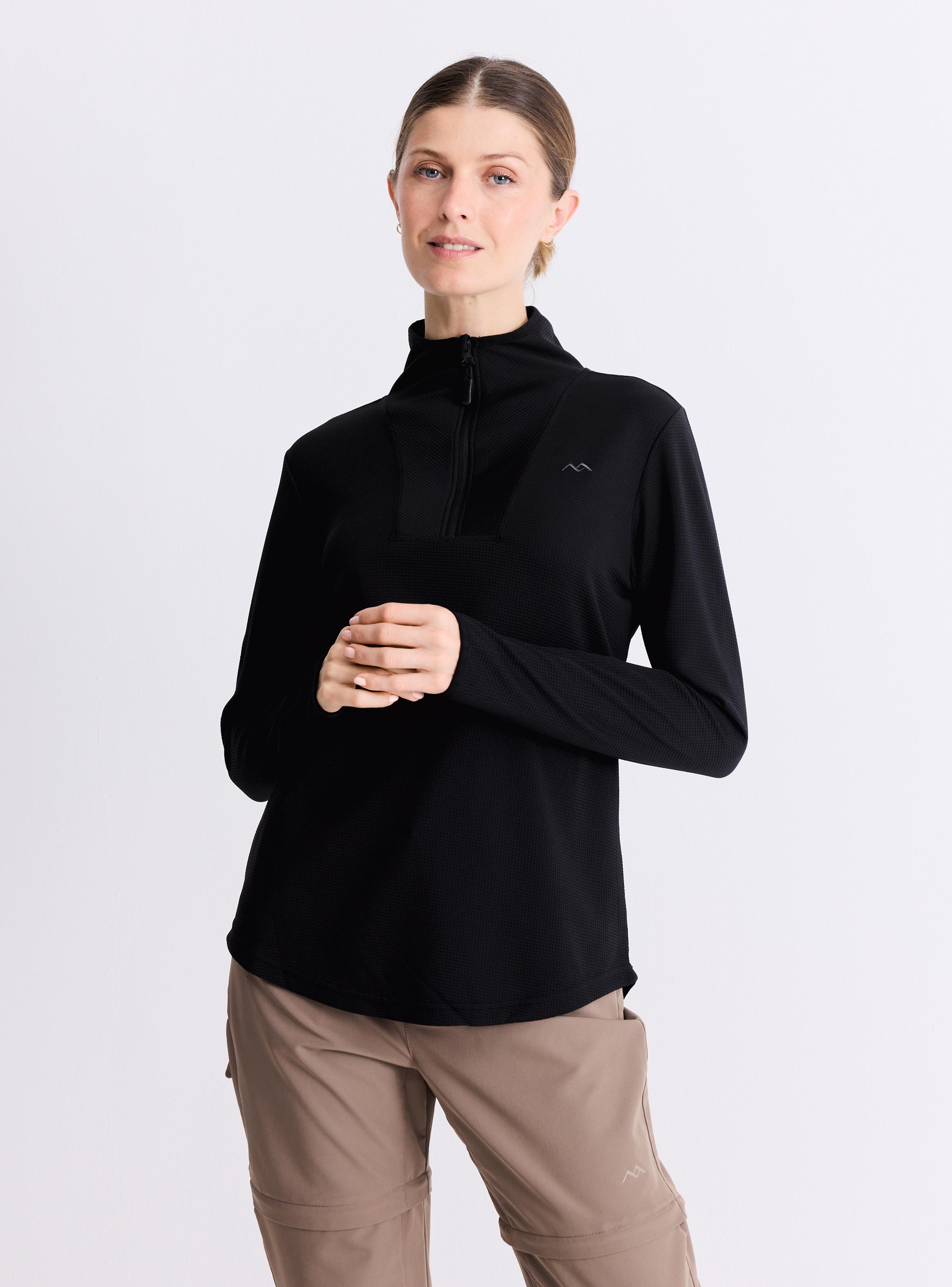 Polerón Trekking 1/4 Zip Textura-0