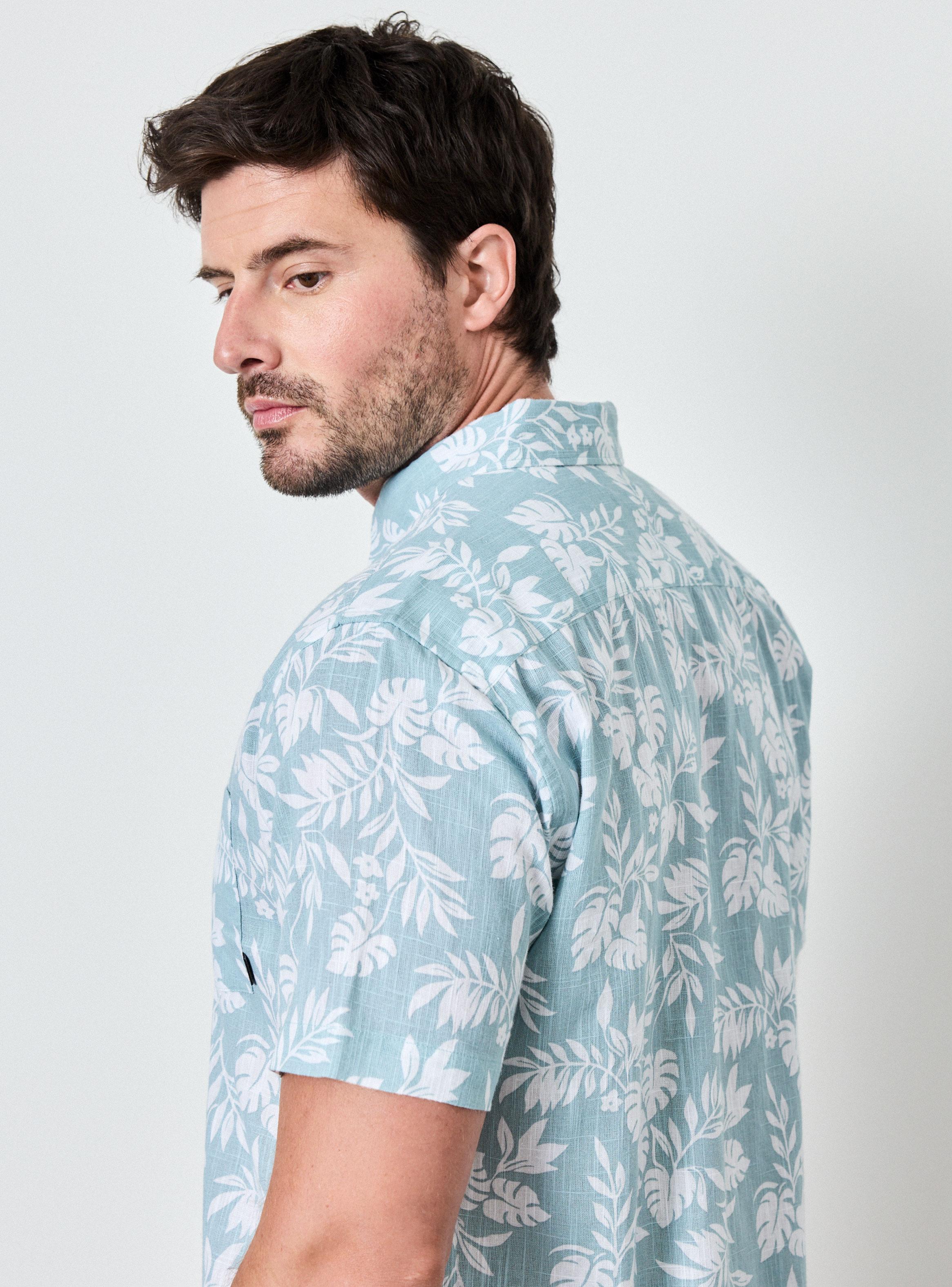 Camisa Manga Corta Lino Algodón Diseños-3