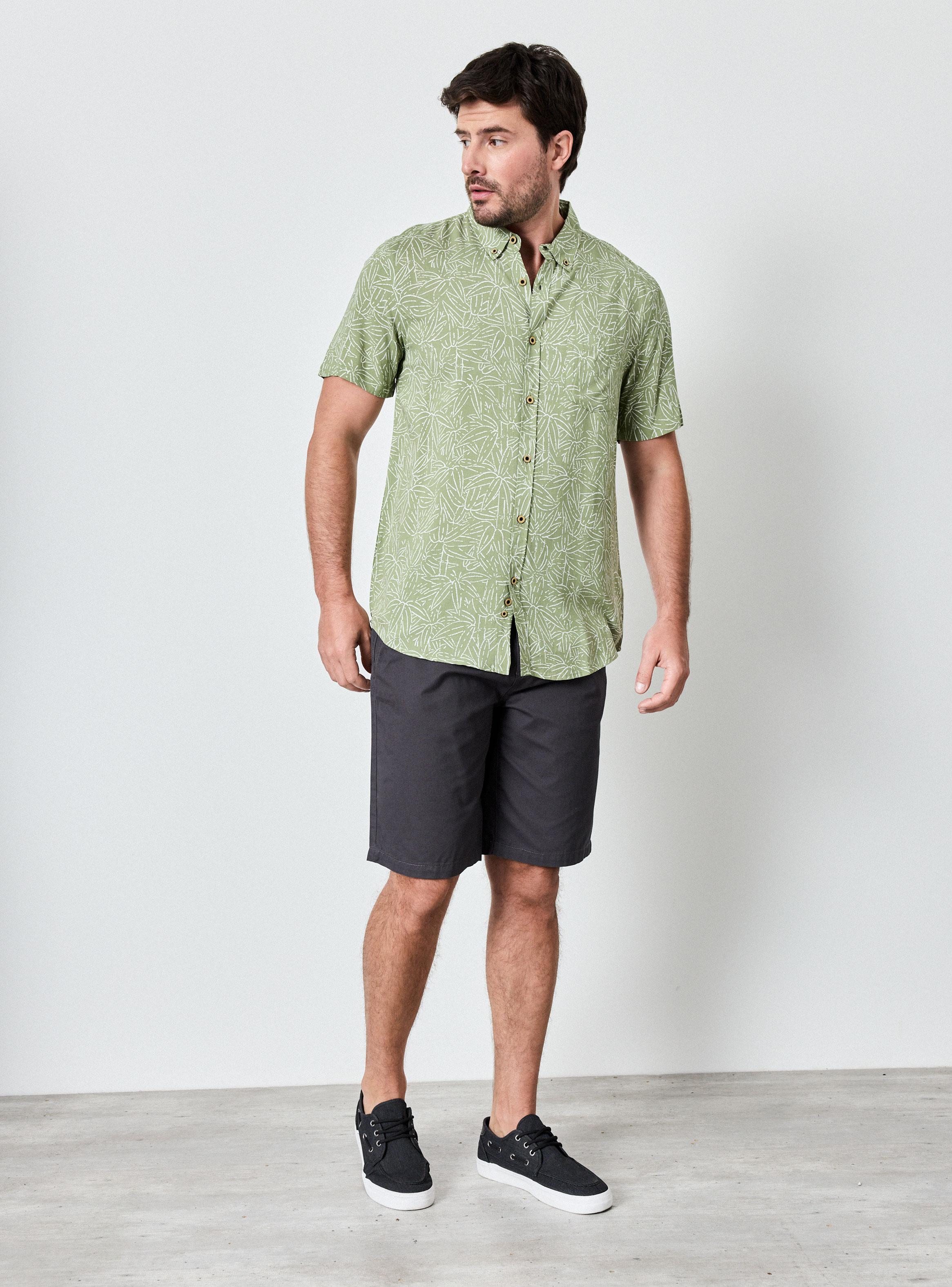 Camisa Manga Corta Viscosa Suave-4