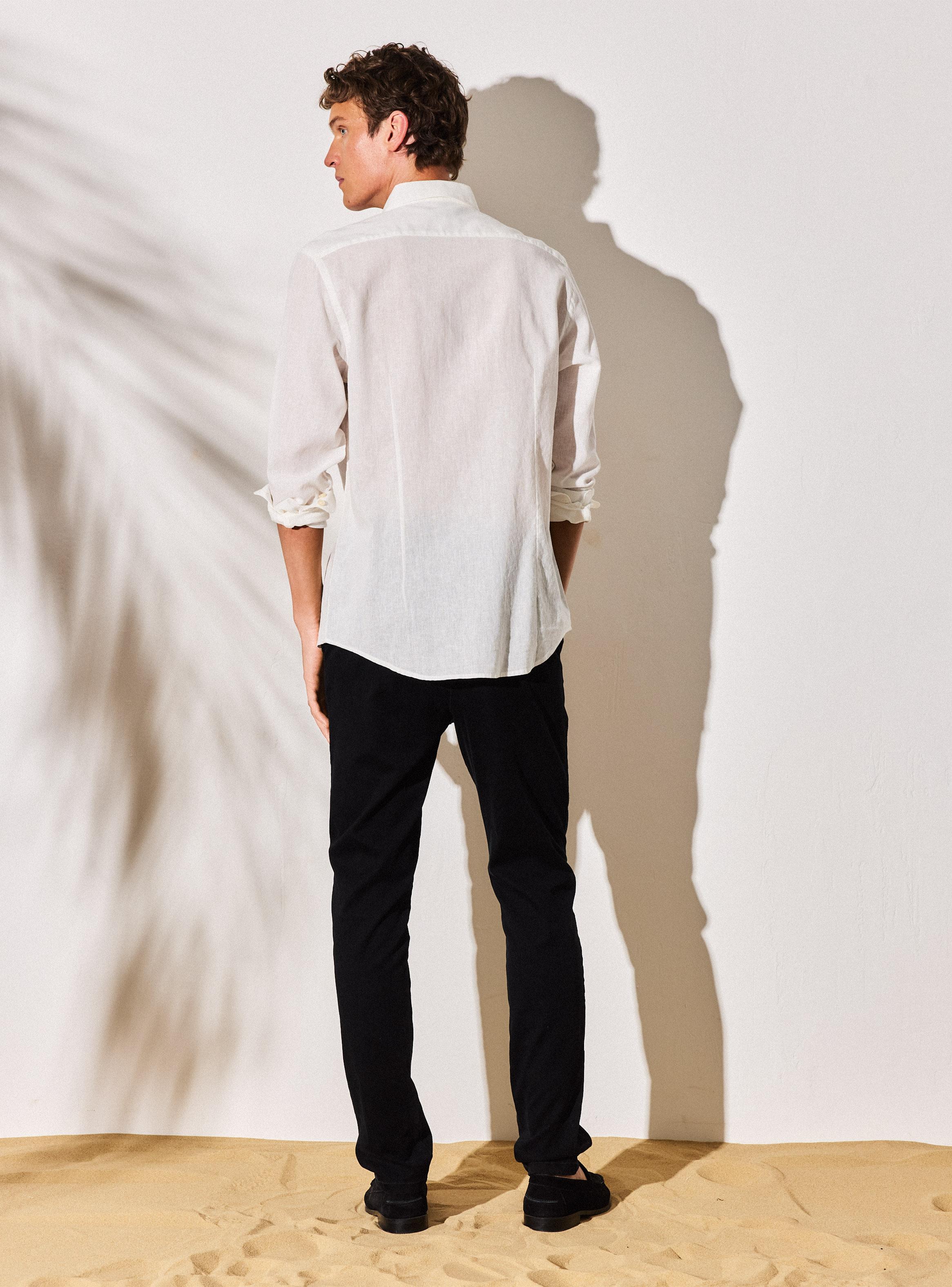 Pantalón Corte Chino Lyocell-5