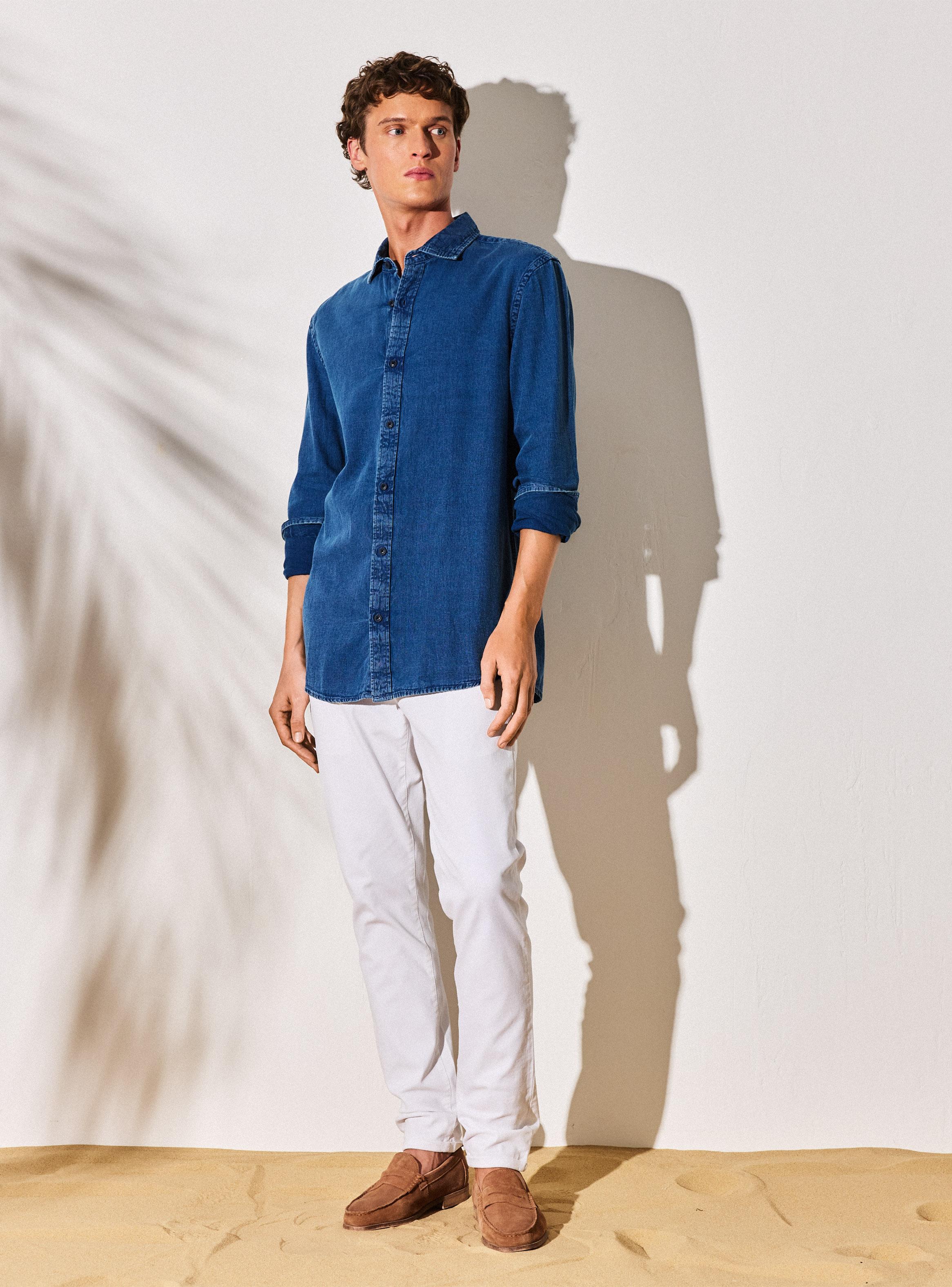 Pantalón Chino Gabardina Slim Fit-4