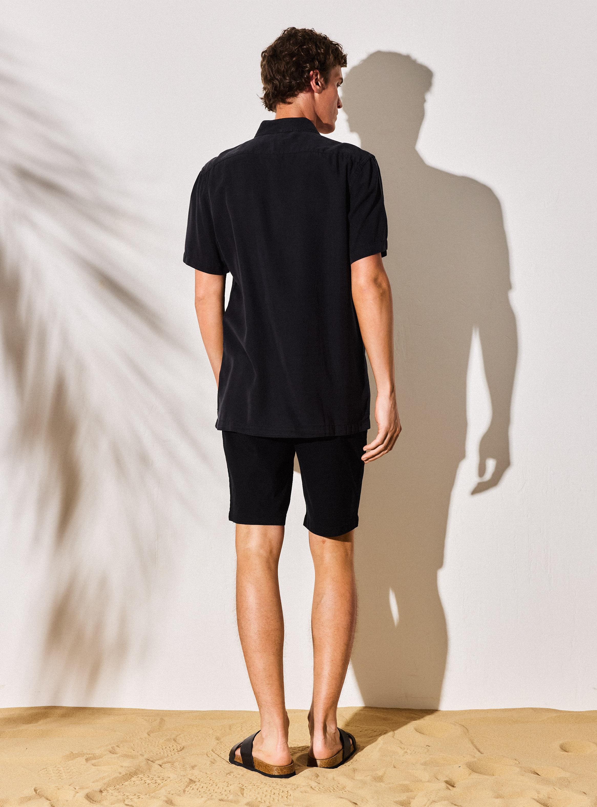 Camisa Algodón Lino Garment Dye-5