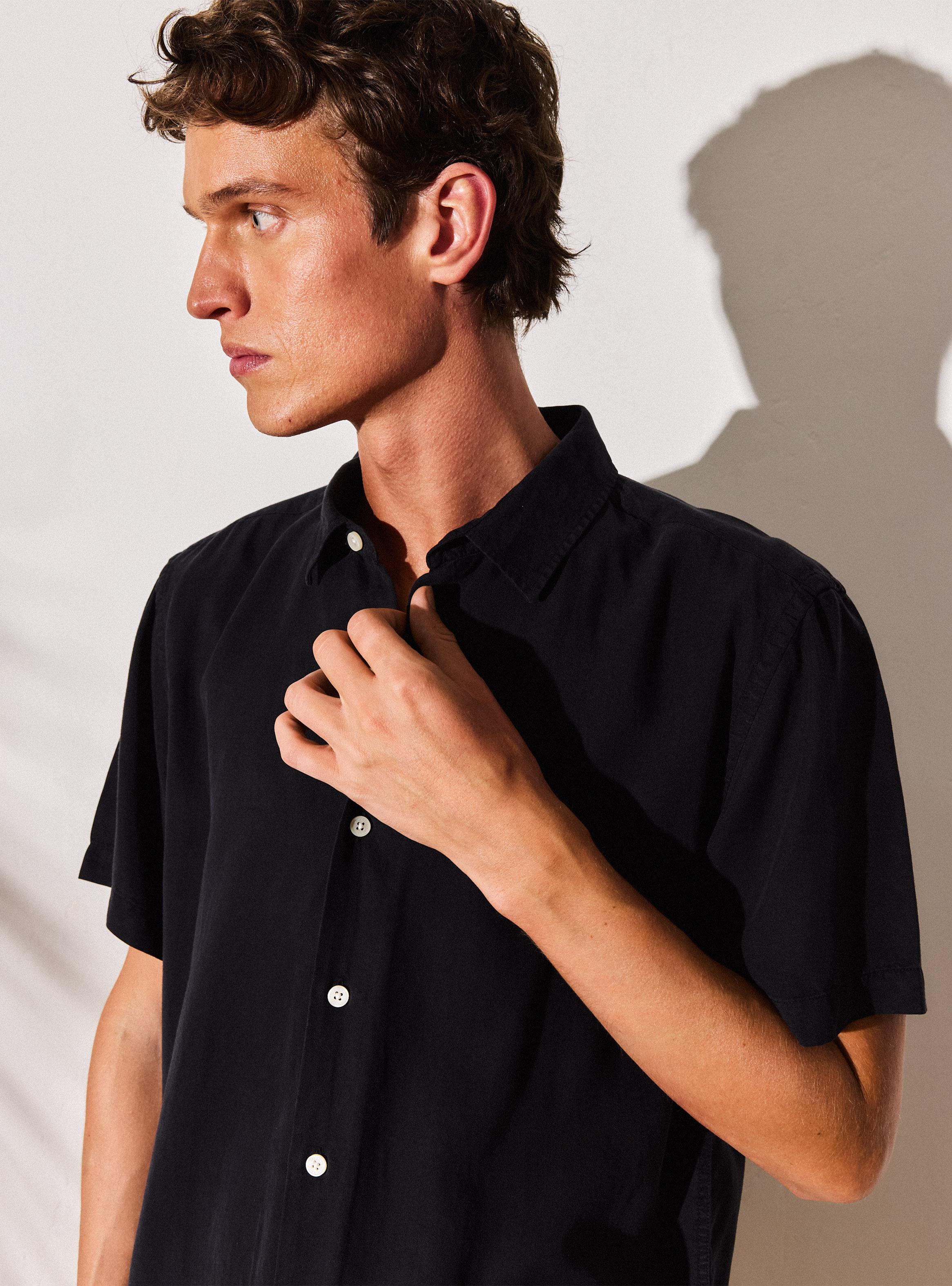 Camisa Algodón Lino Garment Dye-2