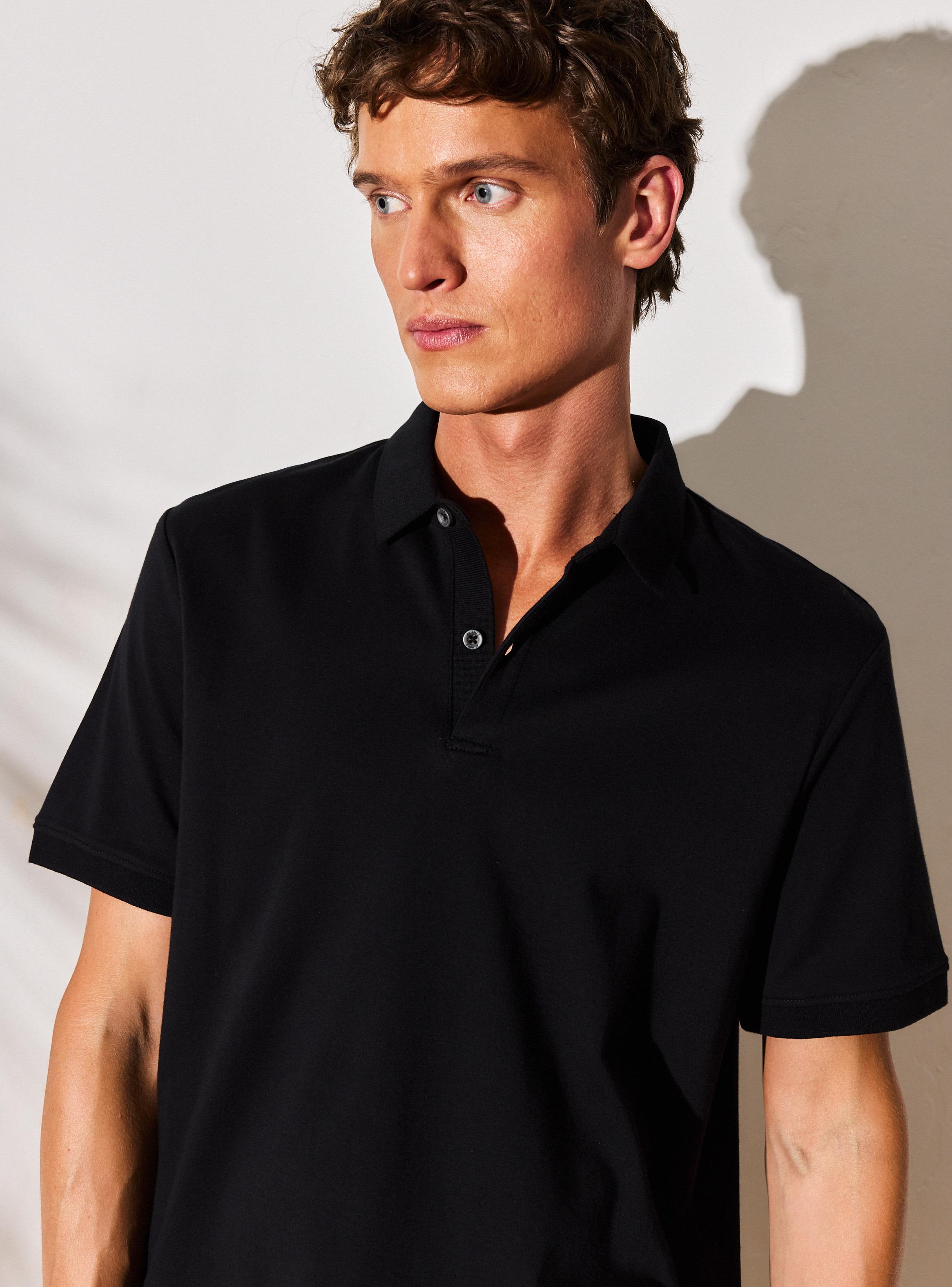 Polera Algodón Fine Cuello Polo-2
