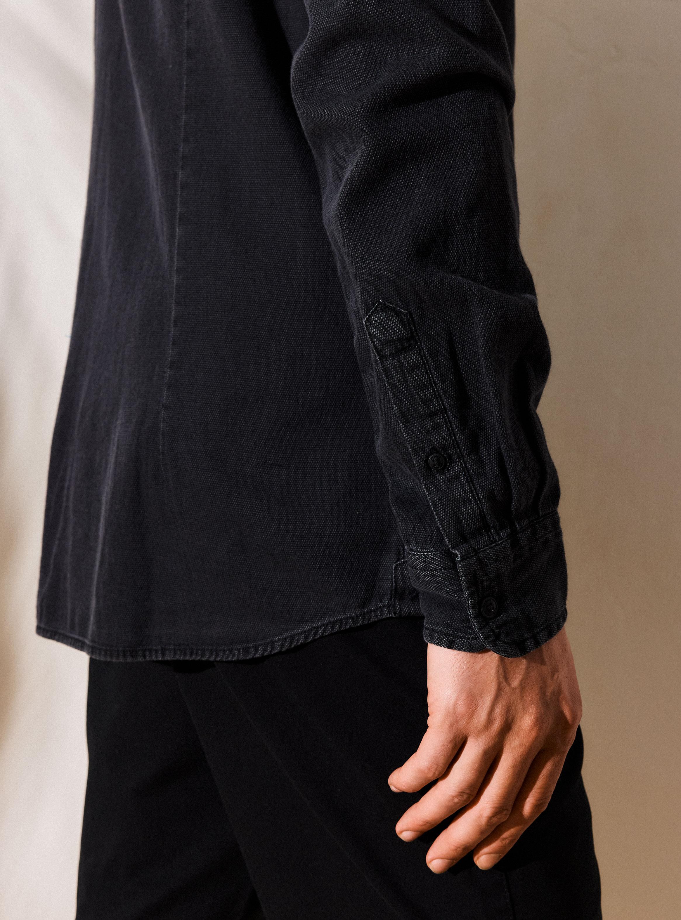 Camisa Denim Ml Dobby-3