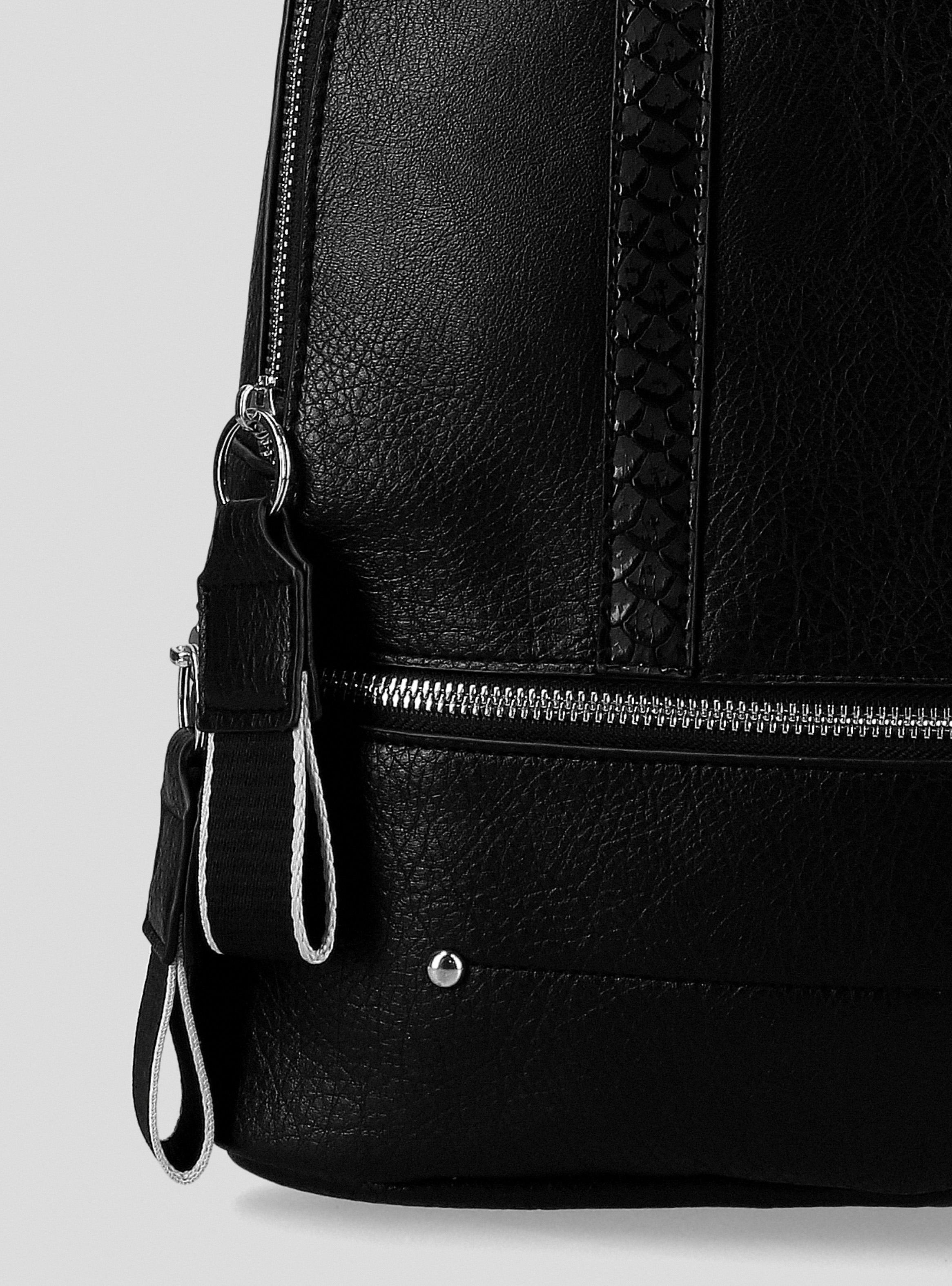 Mochila con Detalles Efecto Snake-4