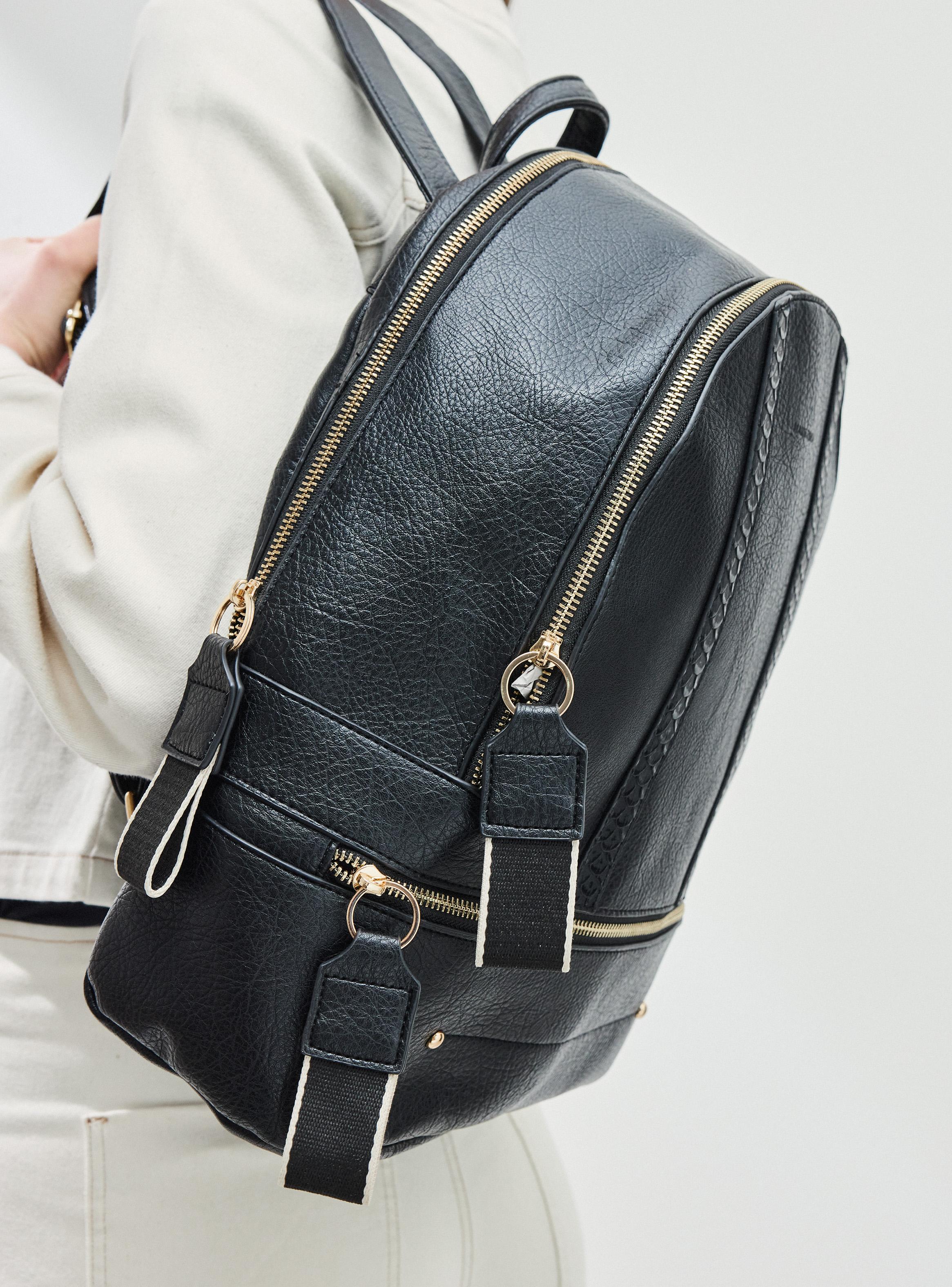 Mochila con Detalles Efecto Snake-5