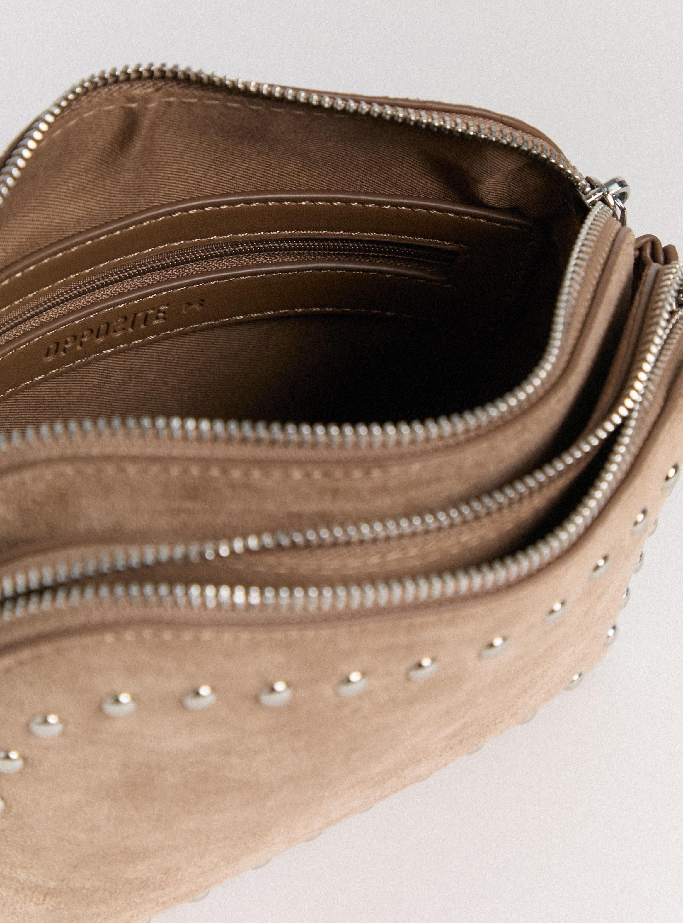 Cartera Crossbody Doble Compartimiento con Tachas-3