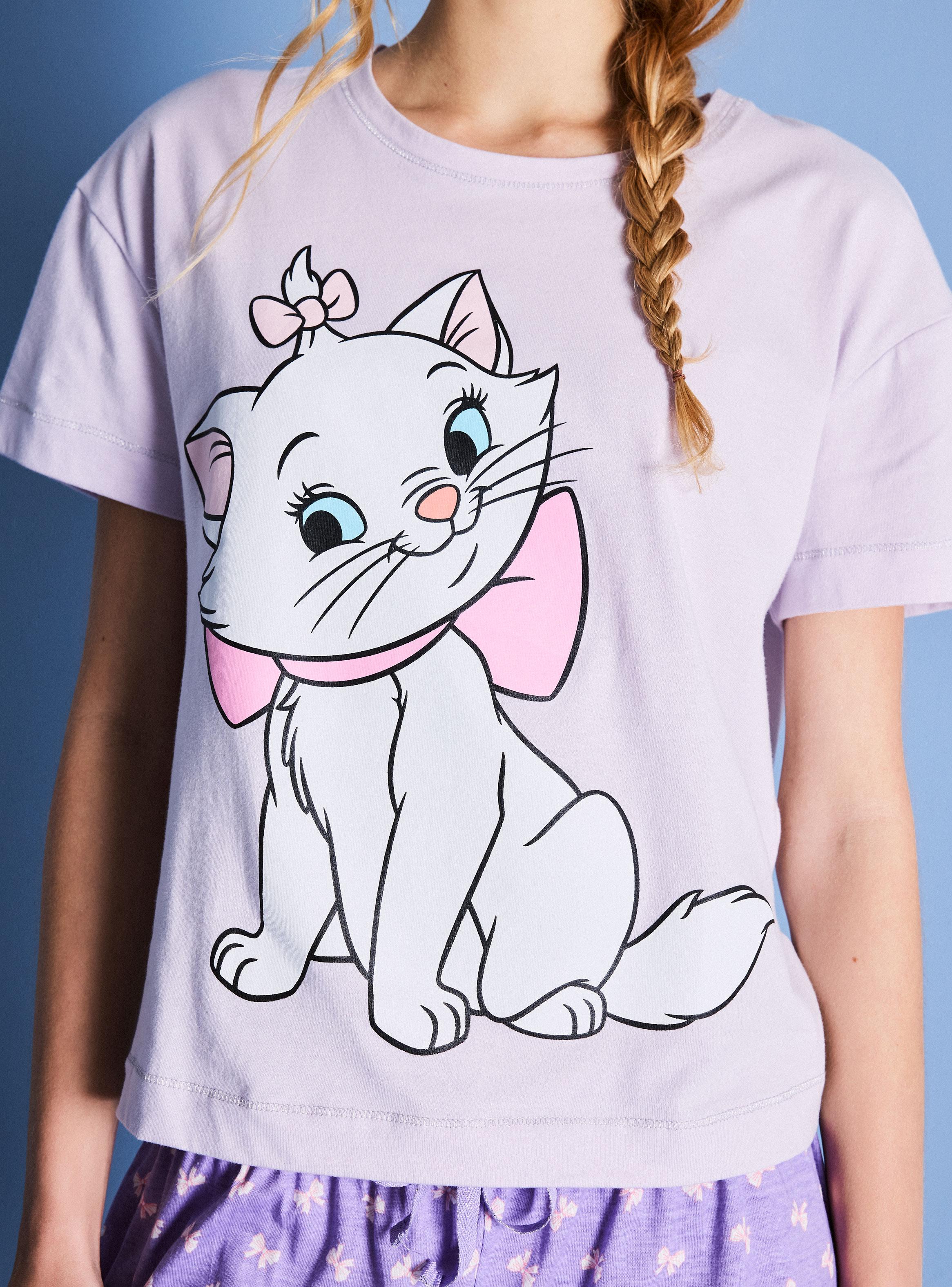 Pijama Corto Estampado Disney Marie-2
