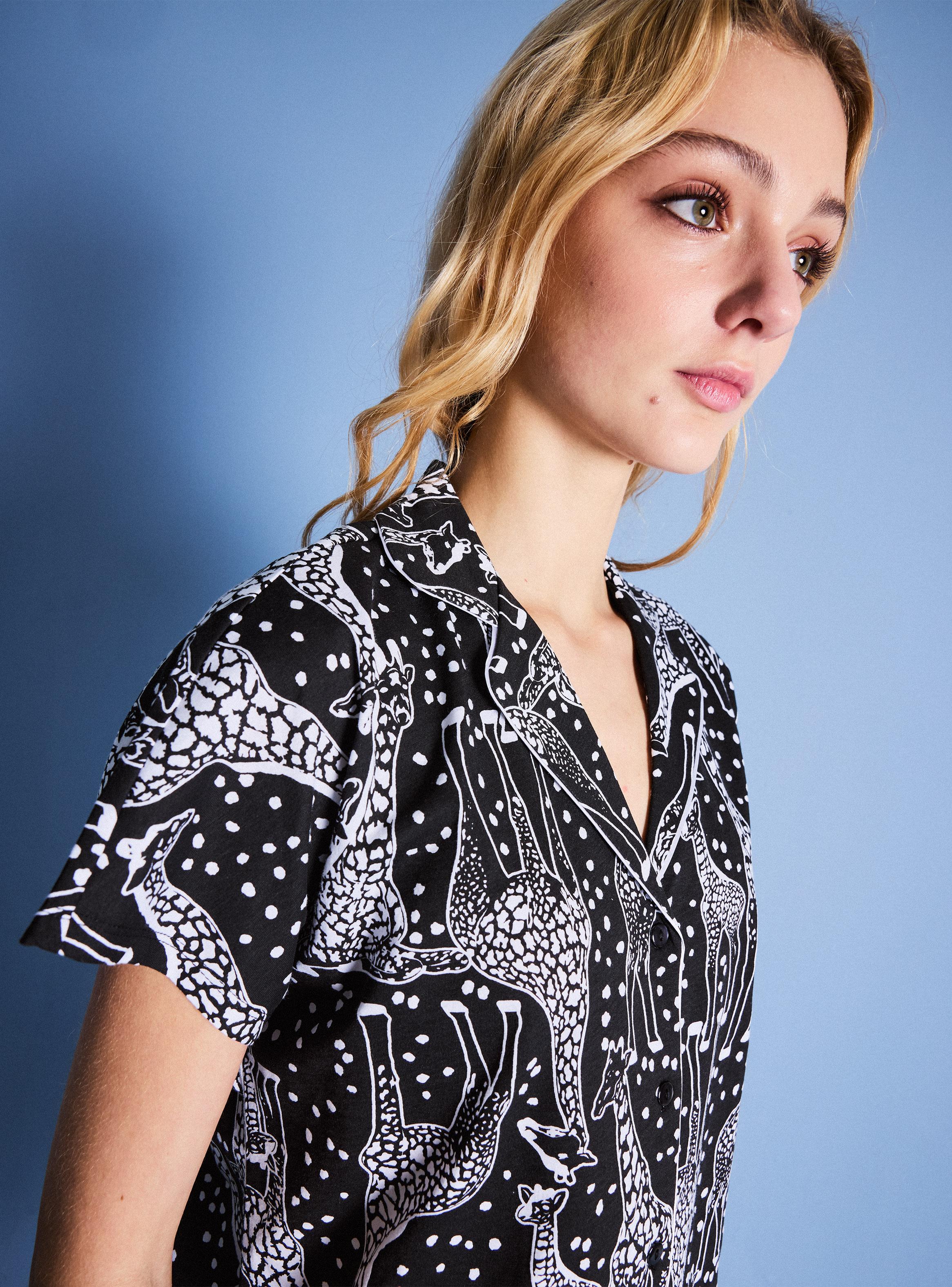 Pijama Corto Camisero Full Print-2